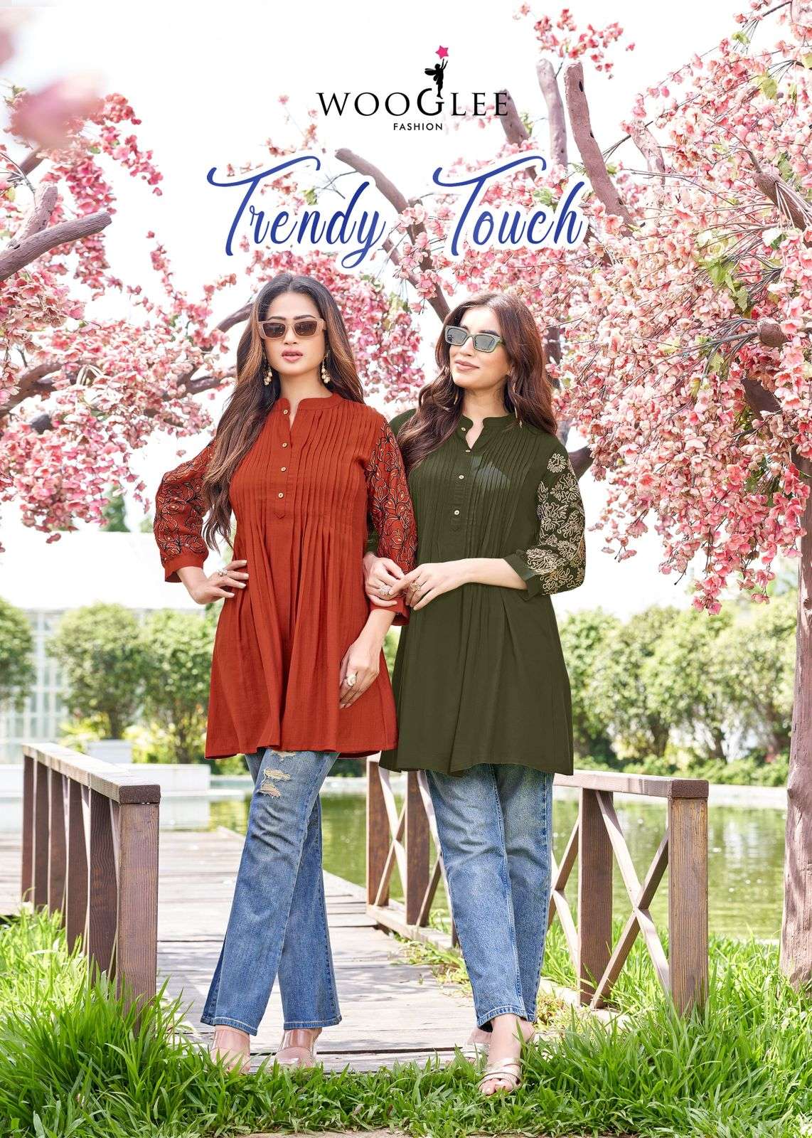 WOOGLEE TRENDY TOUCH WESTERN KURTI COLLECTION BEST JEANS WEA...