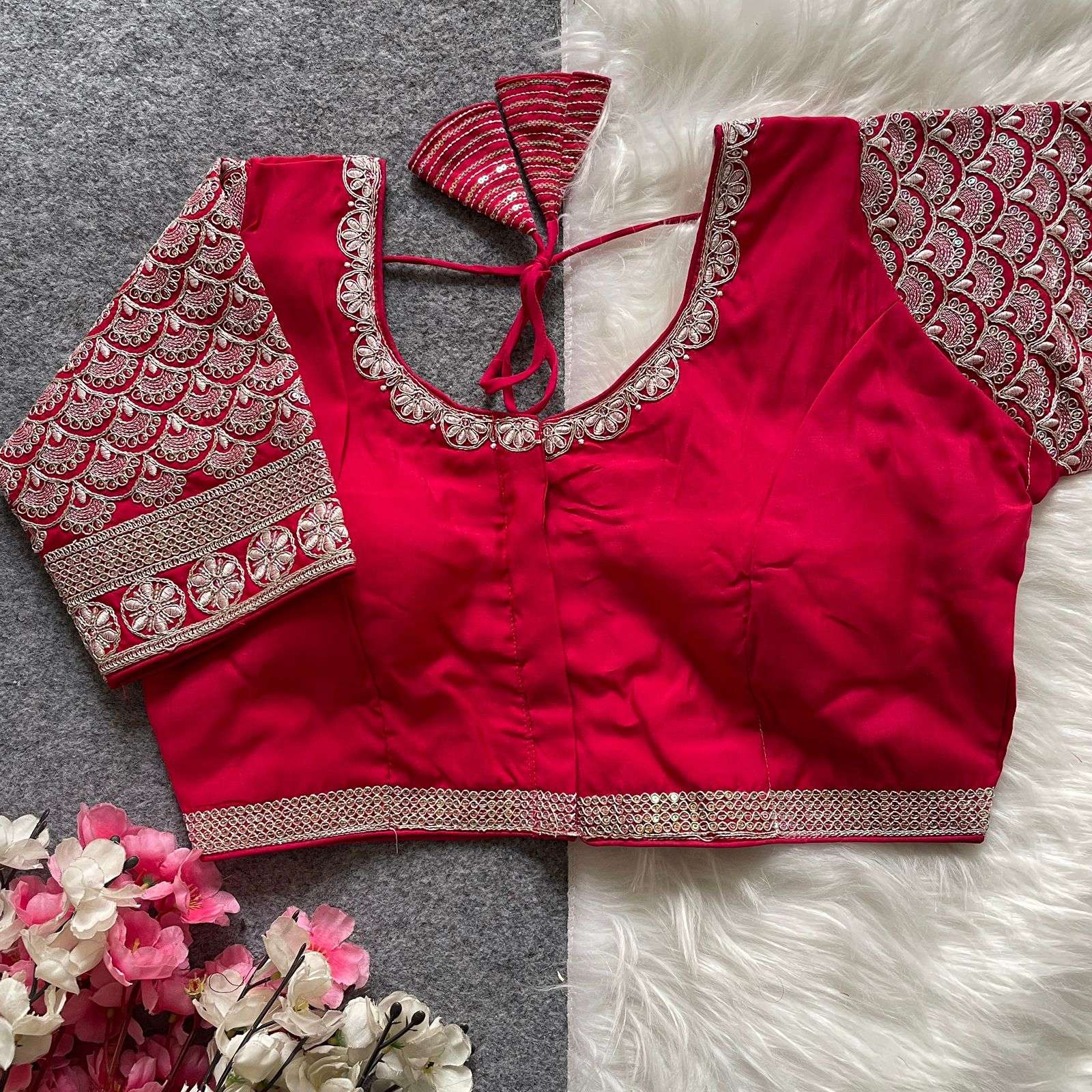 0057 BEAUTIFUL COTTON THREAD WORK ROMAN FABRIC HEAVY CODDIN...