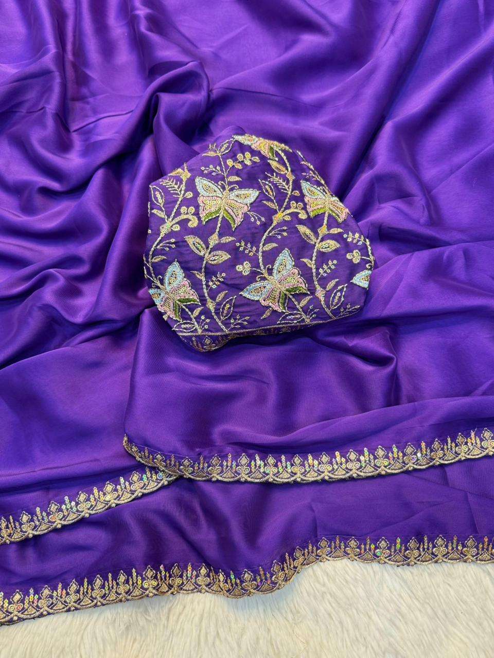 aam papad Soft Rangoli Silk Fabric With fancy and attractive...