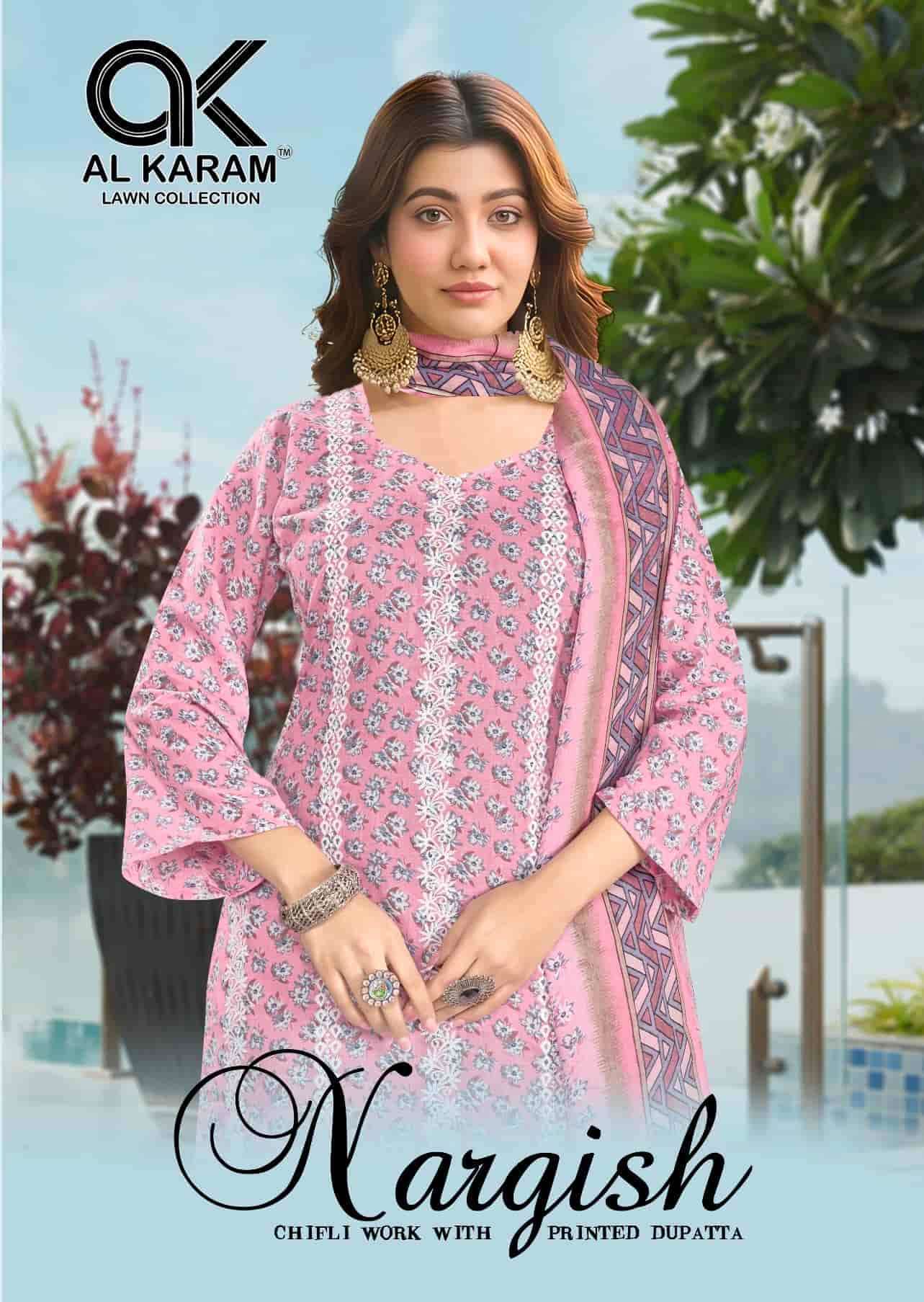 AL KARAM NARGISH EXCLUSIVE COTTON AND PRINTED SUIT FOR SUMME...