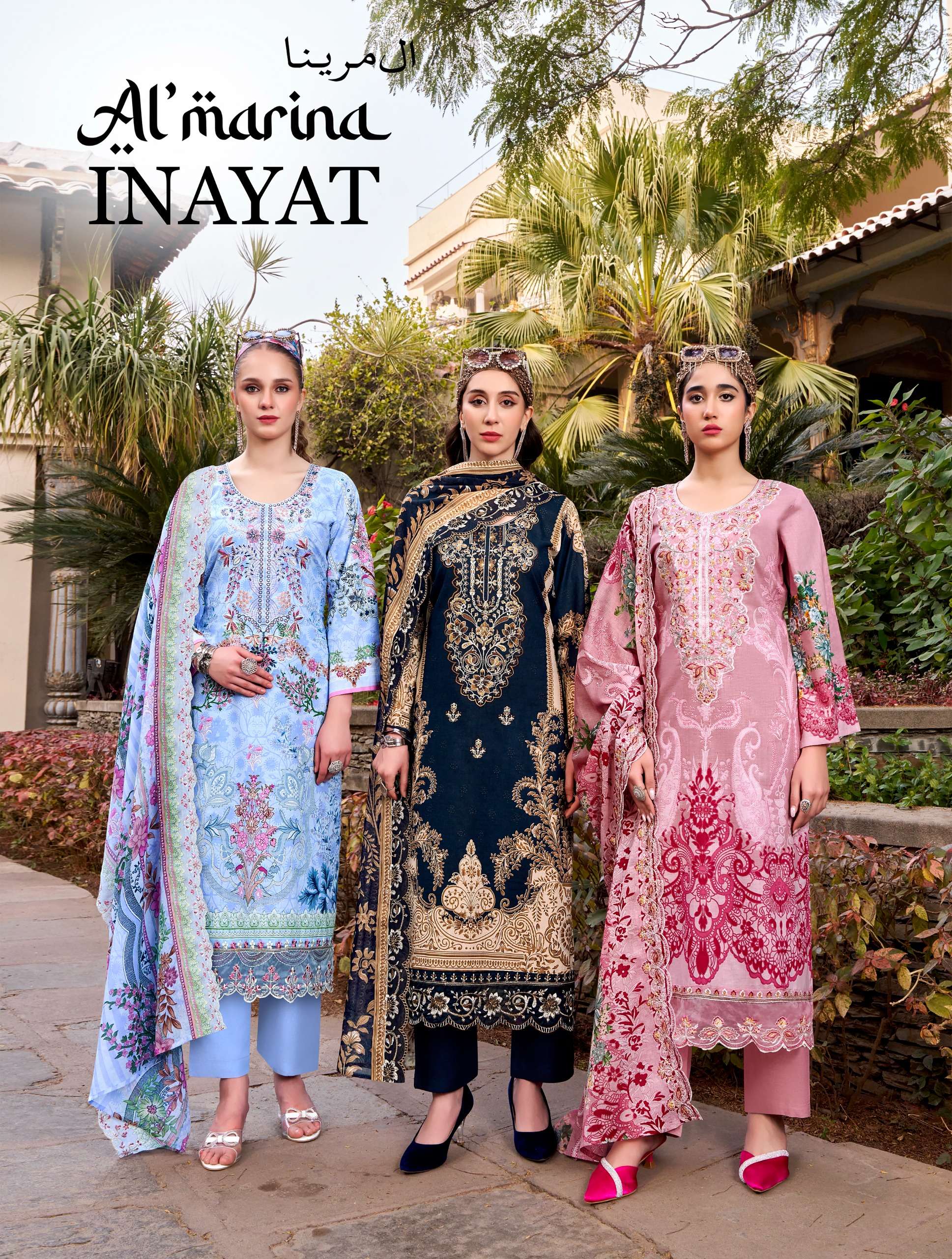 AL MARINA INAYAT PURE COTTON DIGITAL PRINT SAWAR SUIT INDIA ...