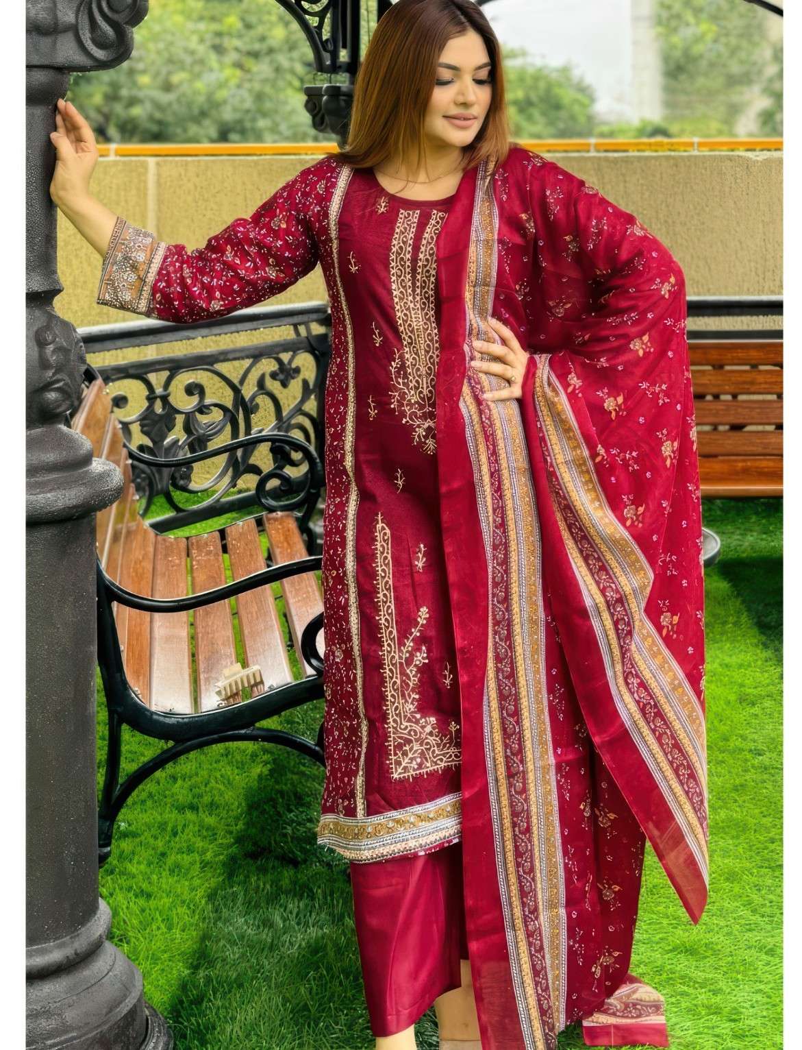 AL ZOHAIB AZ 1368 PURE COTTON PRINT SELF EMBROIDERY DRESS 3 ...