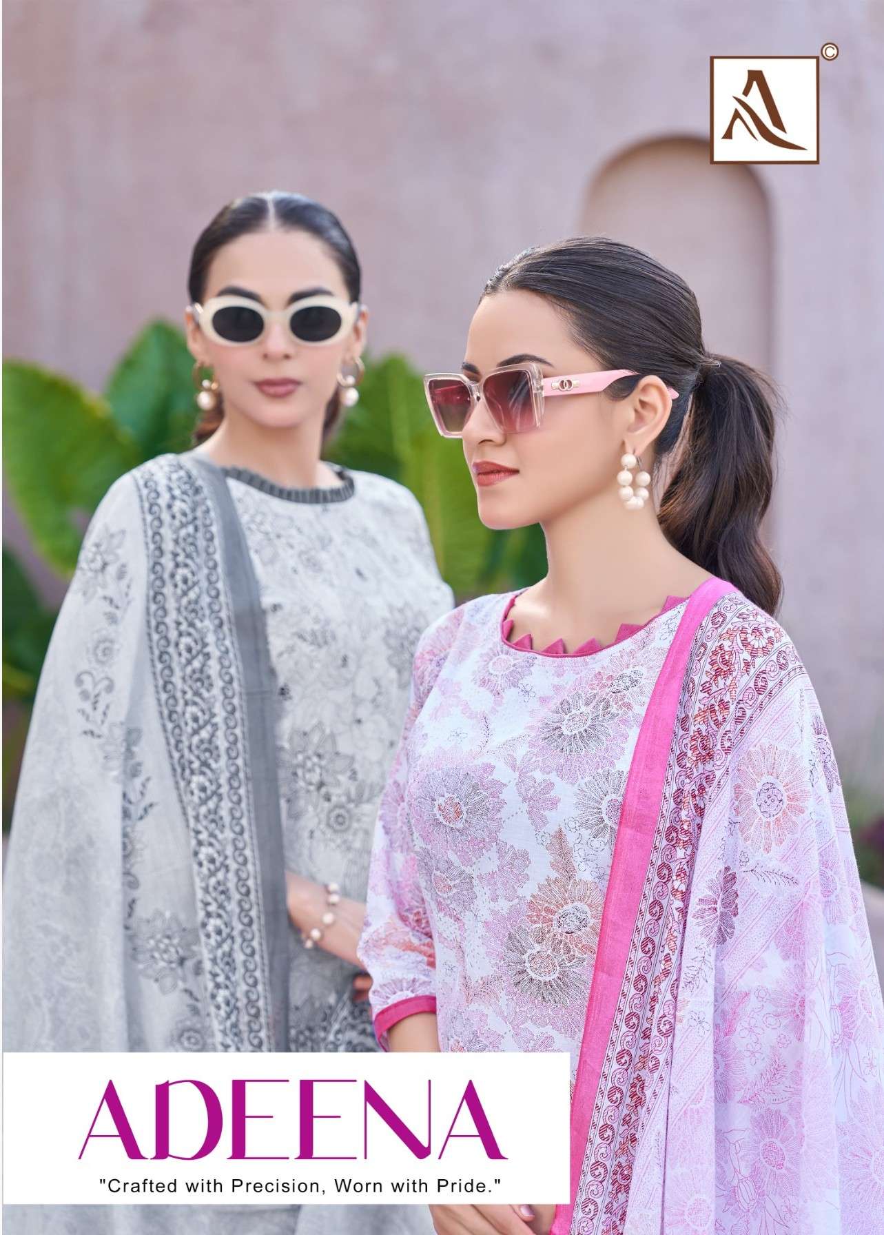 ALOK SUIT ADEENA CAMBRIC COTTON FOIL DESIGNER SALWAR KAMEEZ ...