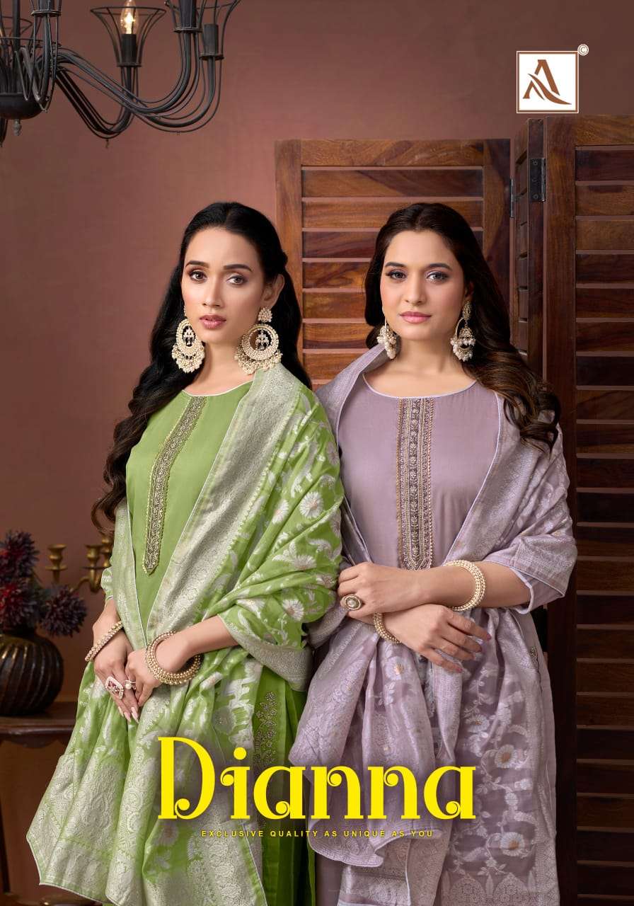 ALOK SUIT DIANNA ZAM DESIGNER AND EMBROIDERY SUIT FOR CELEBR...