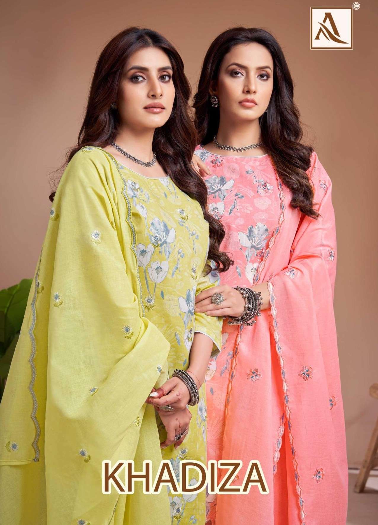 ALOK SUIT KHADIZA COTTON PRINT WITH APPLIQUE EMBROIDERY SUIT...