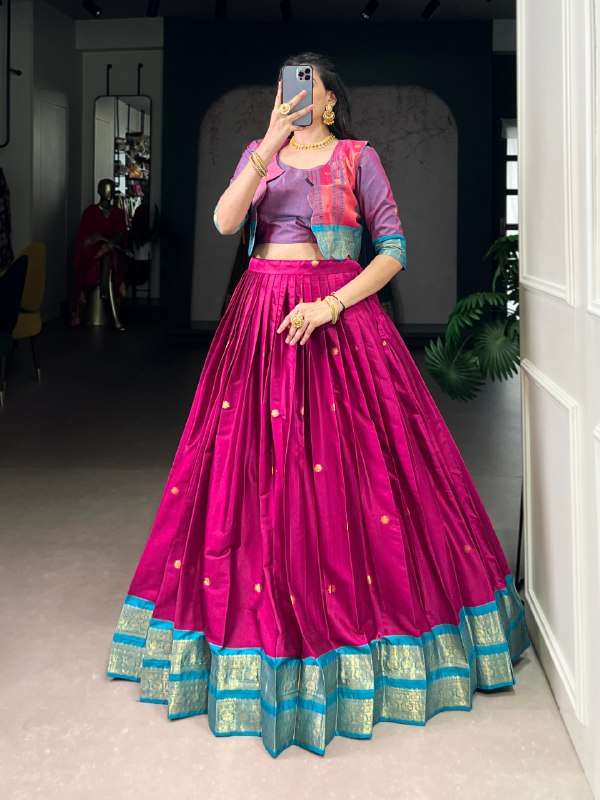 ANUSHNA 1133 PNK NEW FASHION CORD SET LEHENGA KOTI BLOUSE LE...