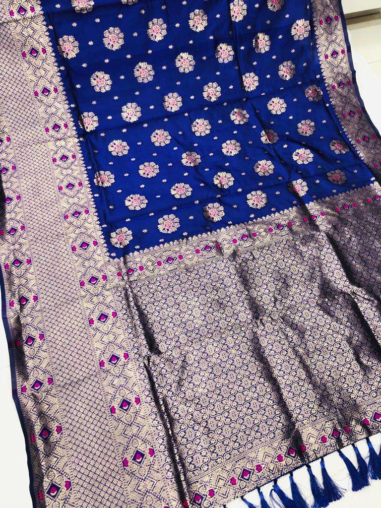  BALAN SOFT AND PURE TRADITIONAL BANARASI SILK FABRICREGULAR...