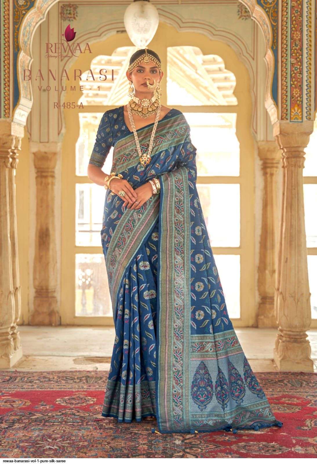  Banarasi vol 1  Mercerized New Sigma Silk fabric With Aqva ...
