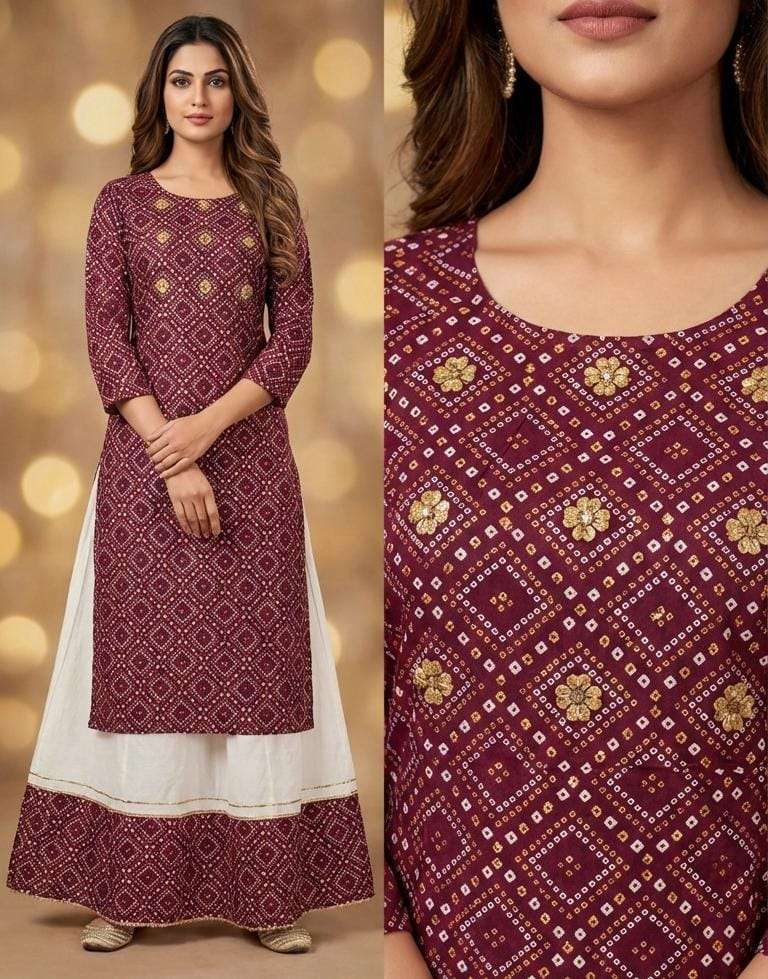 BANDHEJ VOL 1 STRAIGHT CUT KURTI SHARARA WEAR TO FESTIVAL OF...
