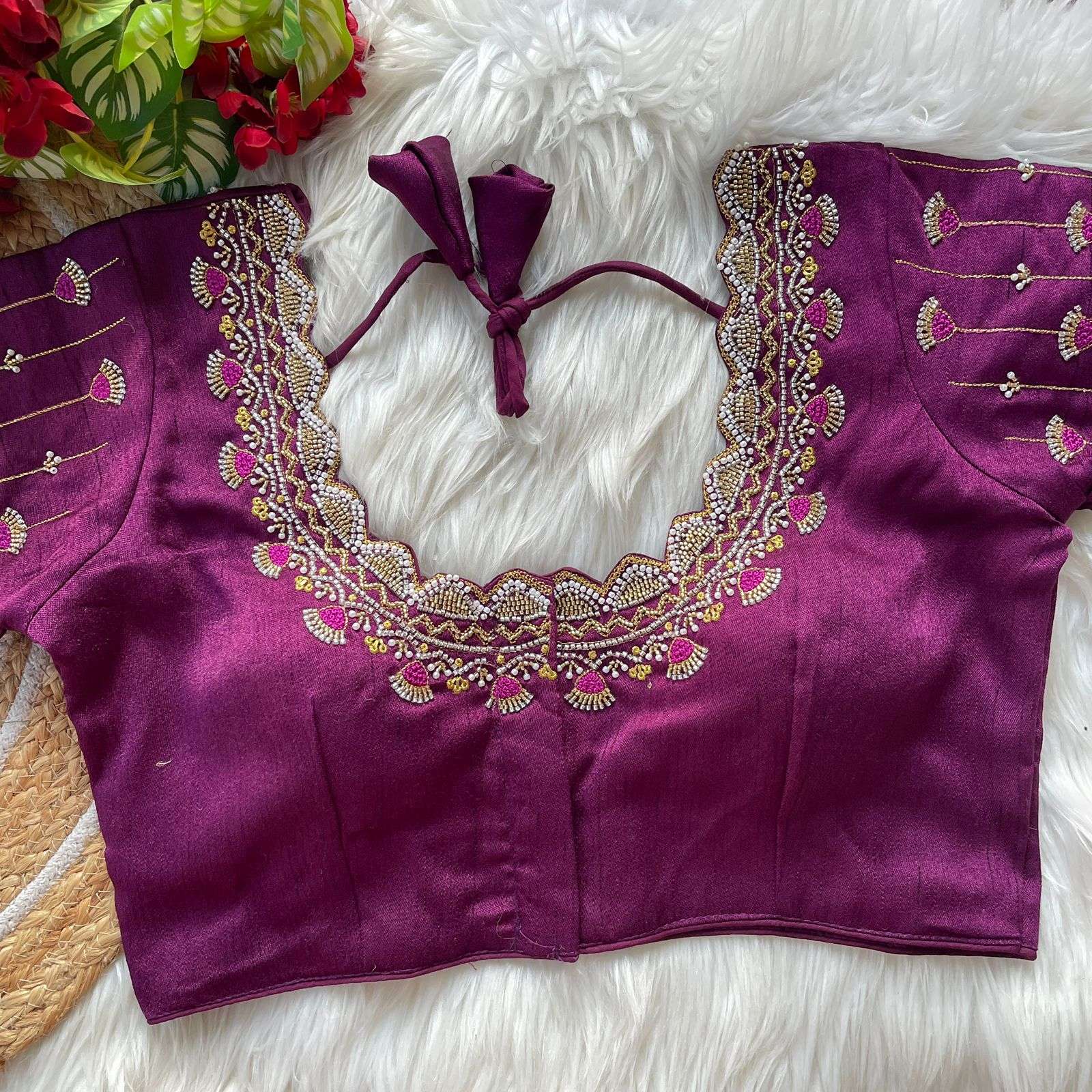 BEATS WORK PRINC CUT HEAVY BEADS WORK BRIDAL HEAVY JARI & CL...