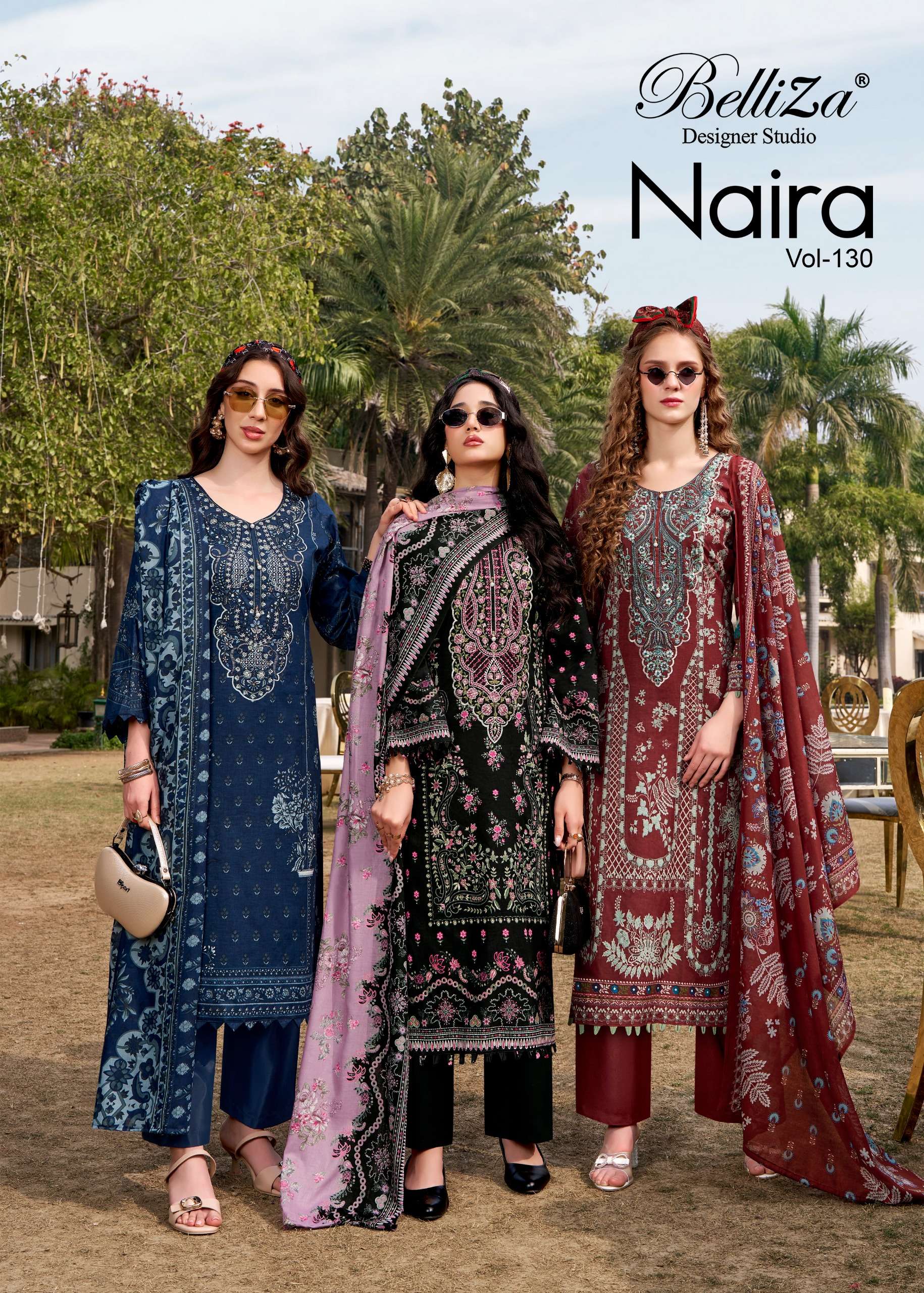 BELLIZA DESIGNER STUDIO NAIRA VOL 130 COTTON FABRIC DIGITAL ...