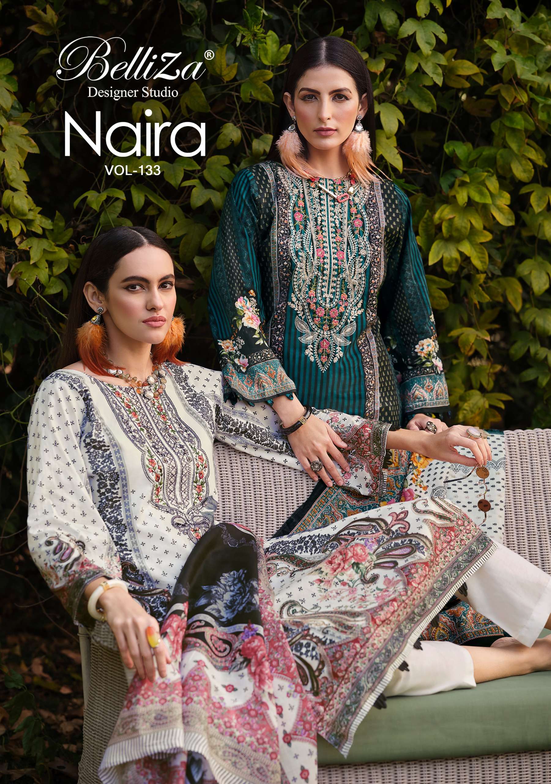 BELLIZA DESIGNER STUDIO NAIRA VOL 133 COTTON DIGITAL PRINT S...