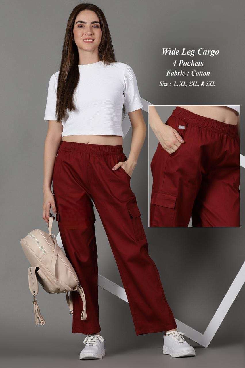 BOTTOM WEAR WIDE LEG CARGO PANT COTTON FABRIC RESELLER SHOP ...