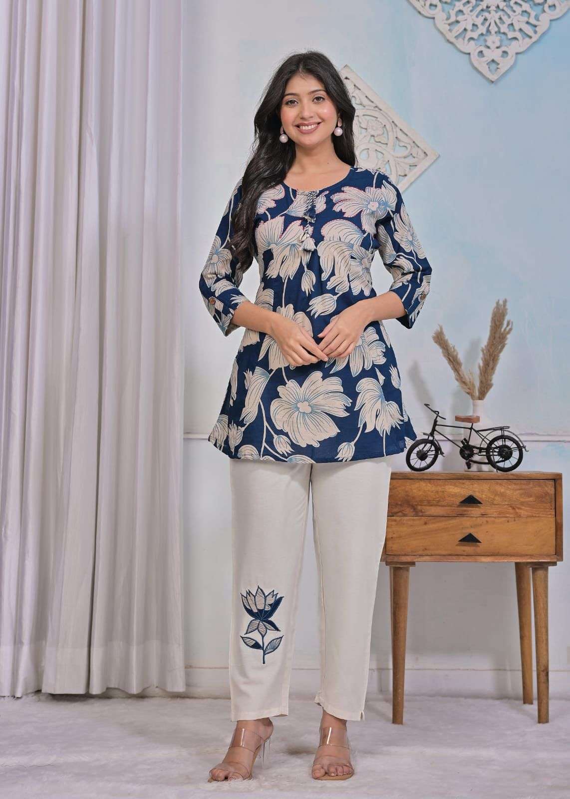 CASUAL WEAR TOP PANT LIKE FANCY COTTON CORD SET COLLECTION S...