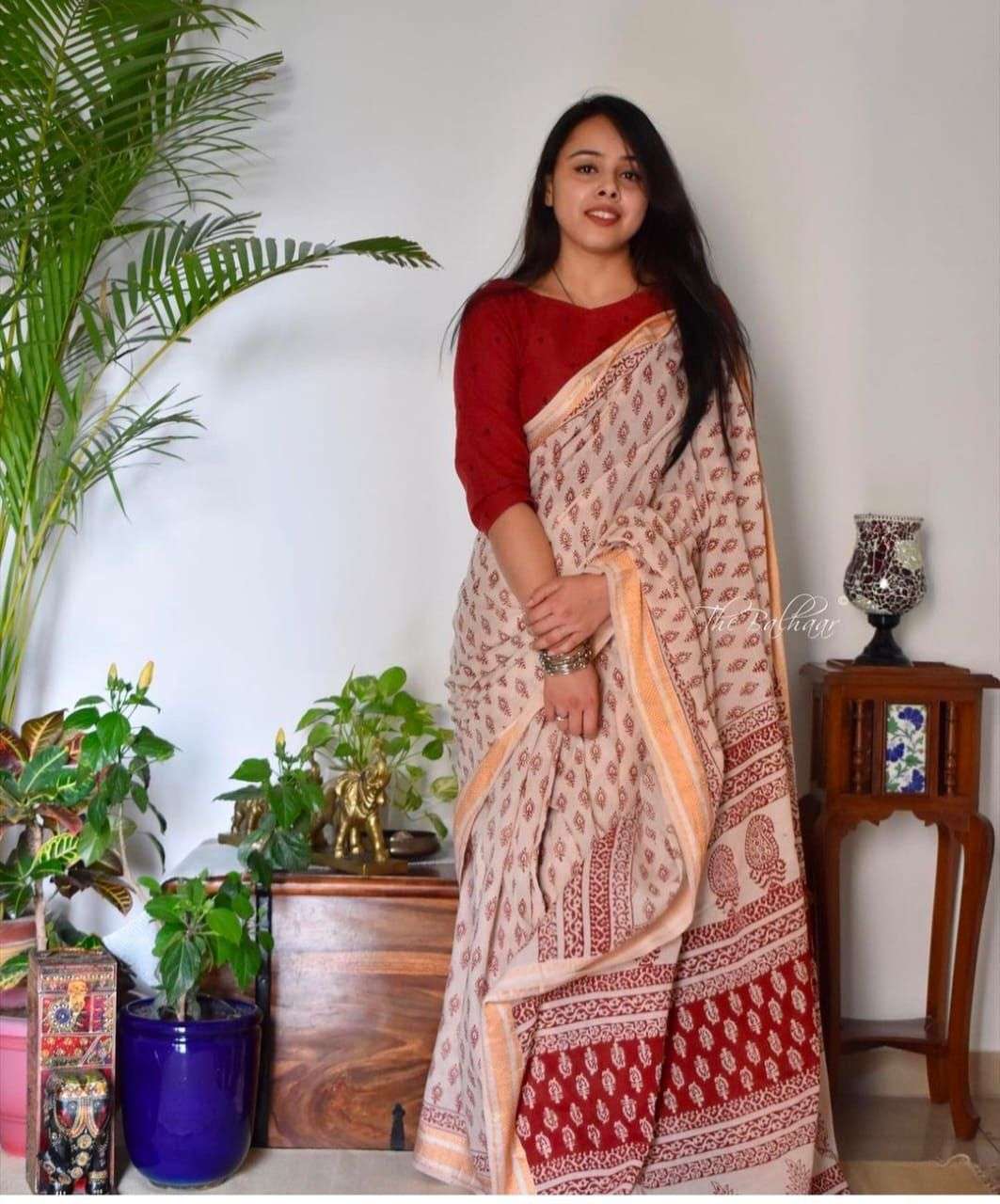 chanderi  cotton with beautiful Digital Print saree wholesal...