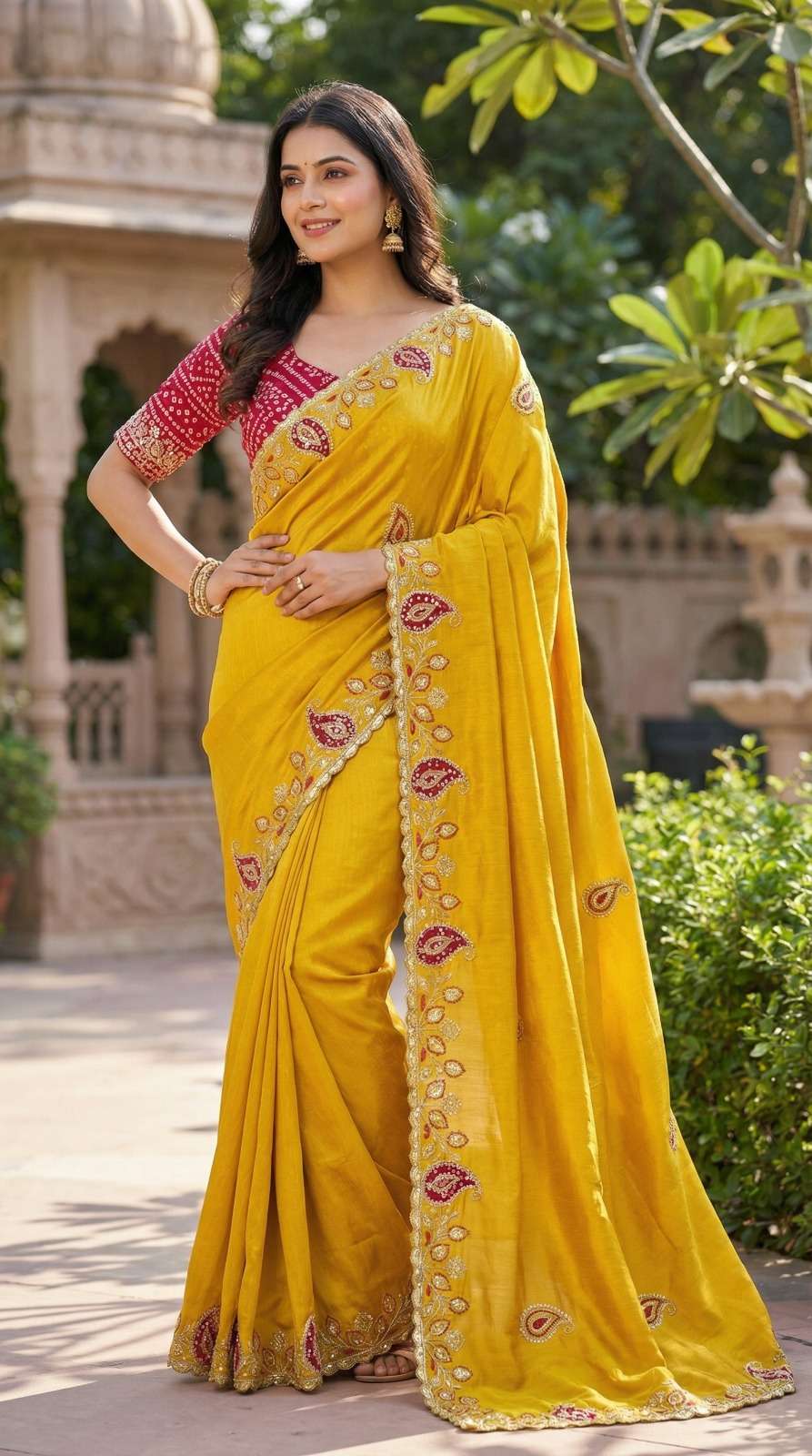 CHK001 designer Elegance Premium Chinon silk fabric regular ...