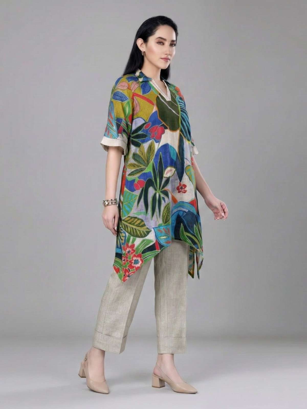 CLASSIC FASHION DESIGNER KURTI WHITE PANT NORMAL DAY DEALER ...