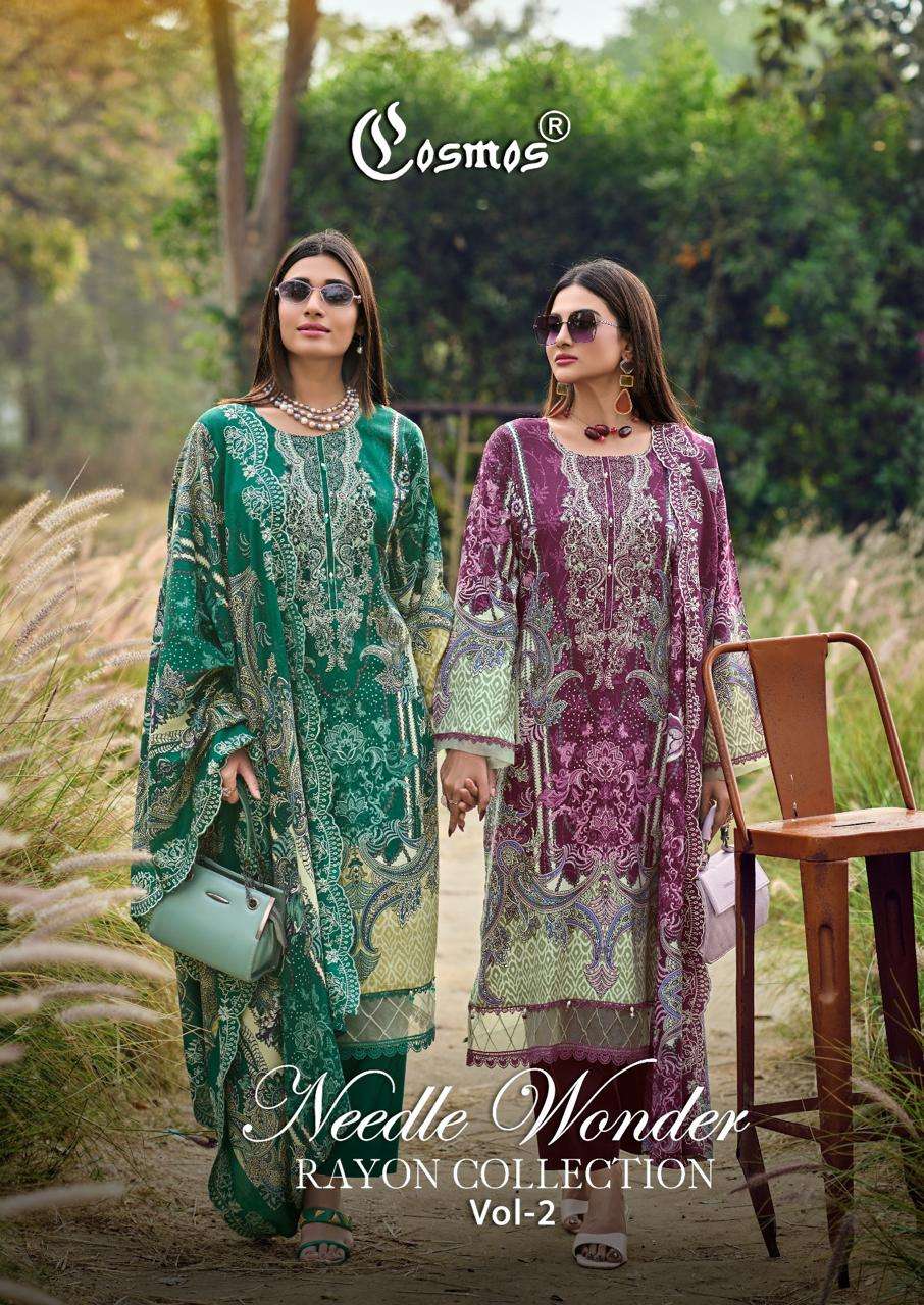 COSMOS FASHION NEEDLEE WONDER RAYON VOL 2 EMBROIDERY WORK SU...
