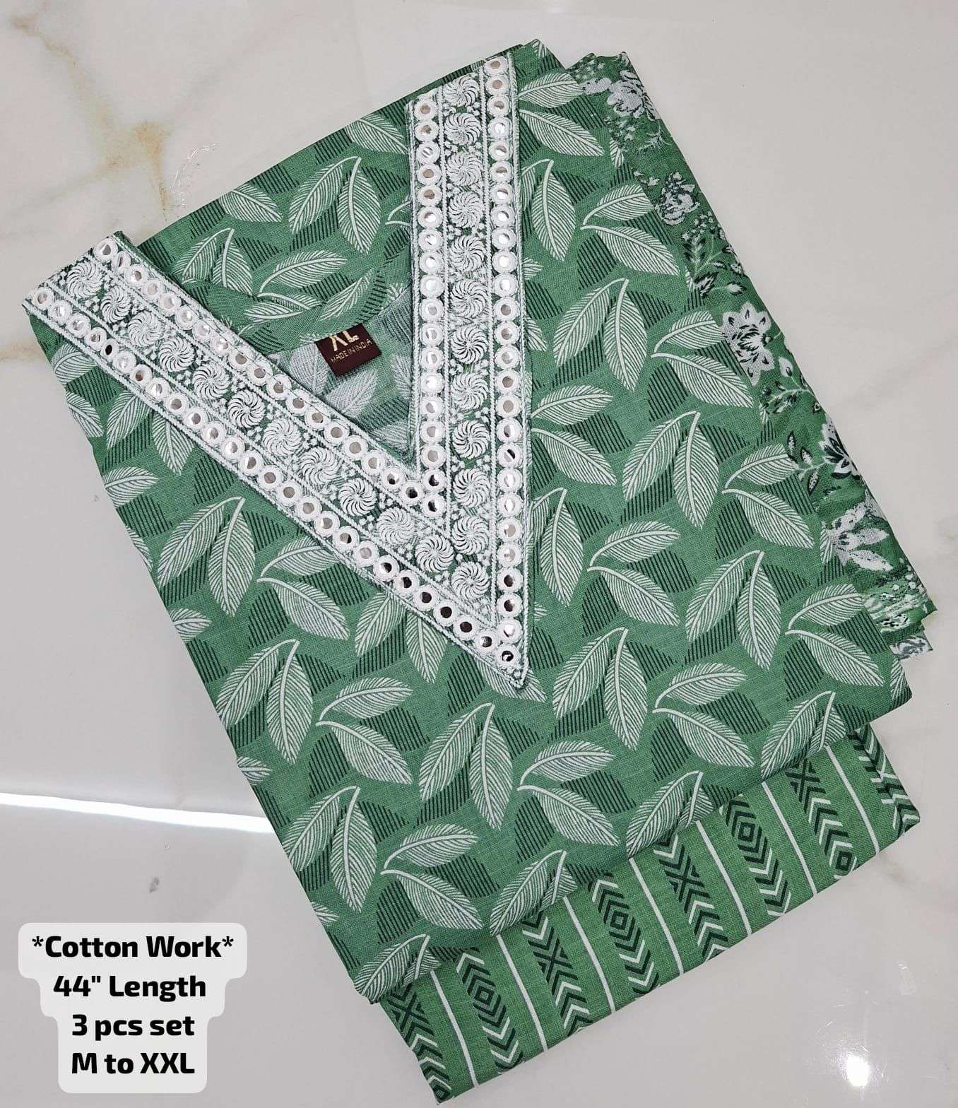 COTTON 3 PIECE COLLECTION FOR WHOLESALE RATE SURAT ONLINE FF