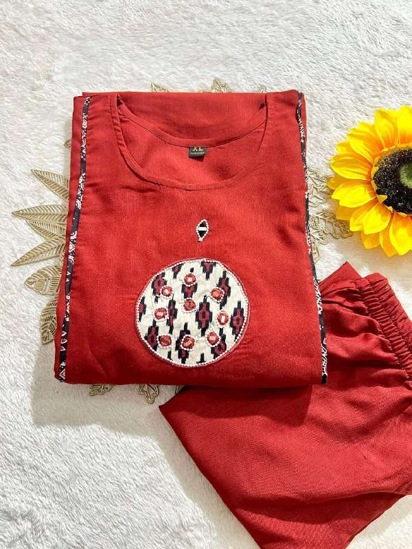 COTTON A LINE KURTI PALAZZO AT CORD SET TREND INDIAN GIRL WE...