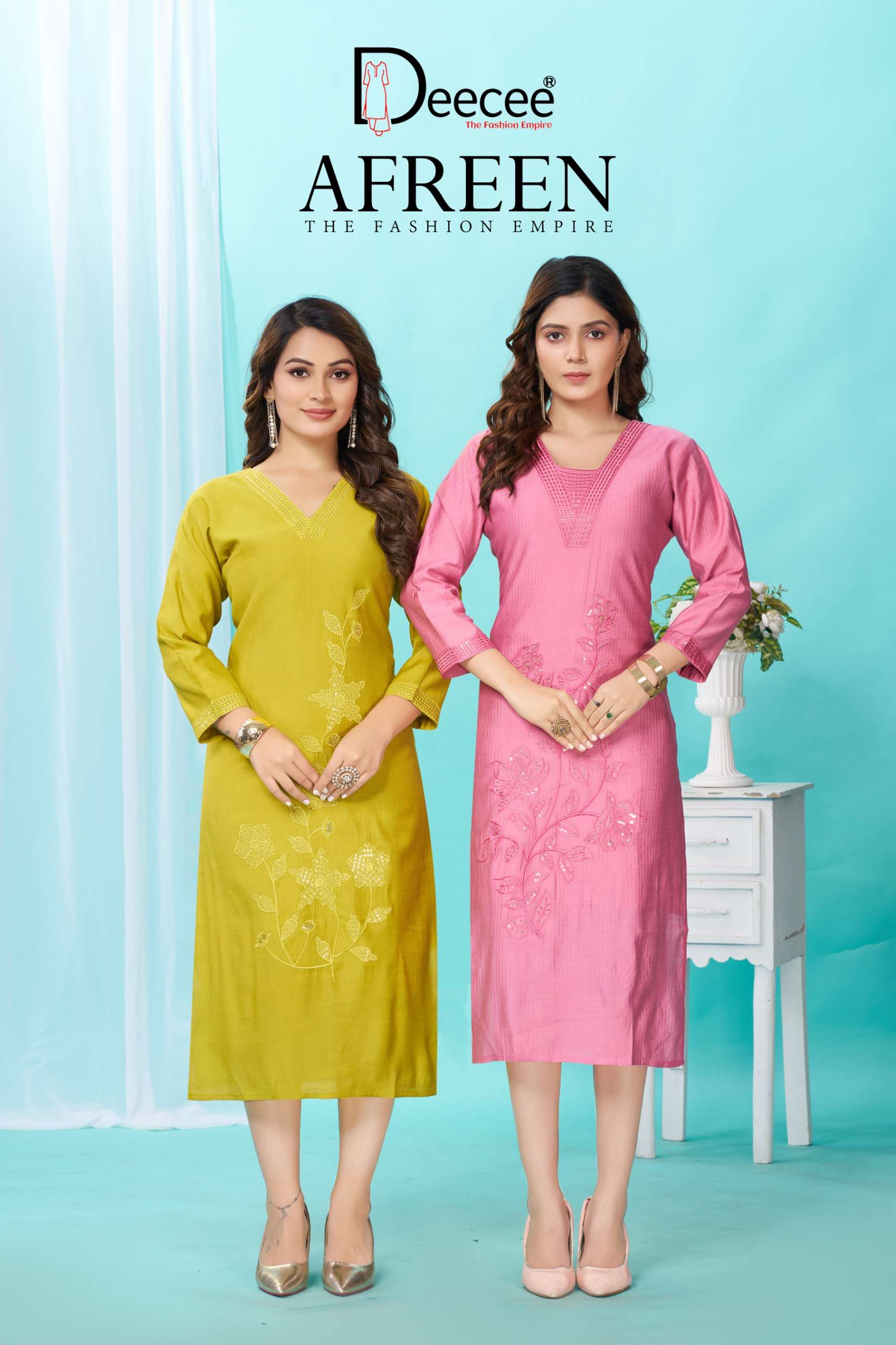 DEECEE AFREEN BOUTIQUE READYMADE STRAIGHT CUT SUI FOR LADIES...