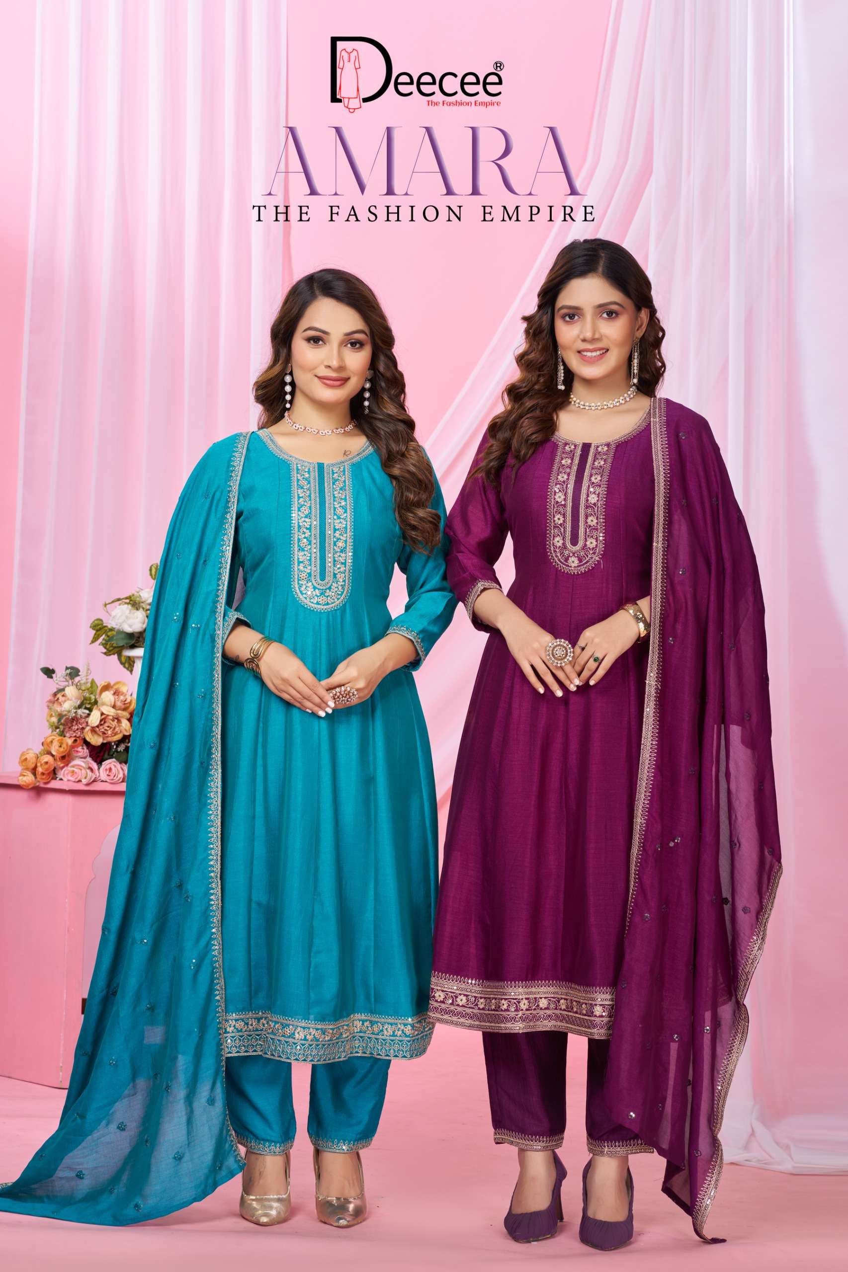 DEECEE AMARA READY TO WEAR UMBRELLA KURTI SUIT REGULAR DESI ...