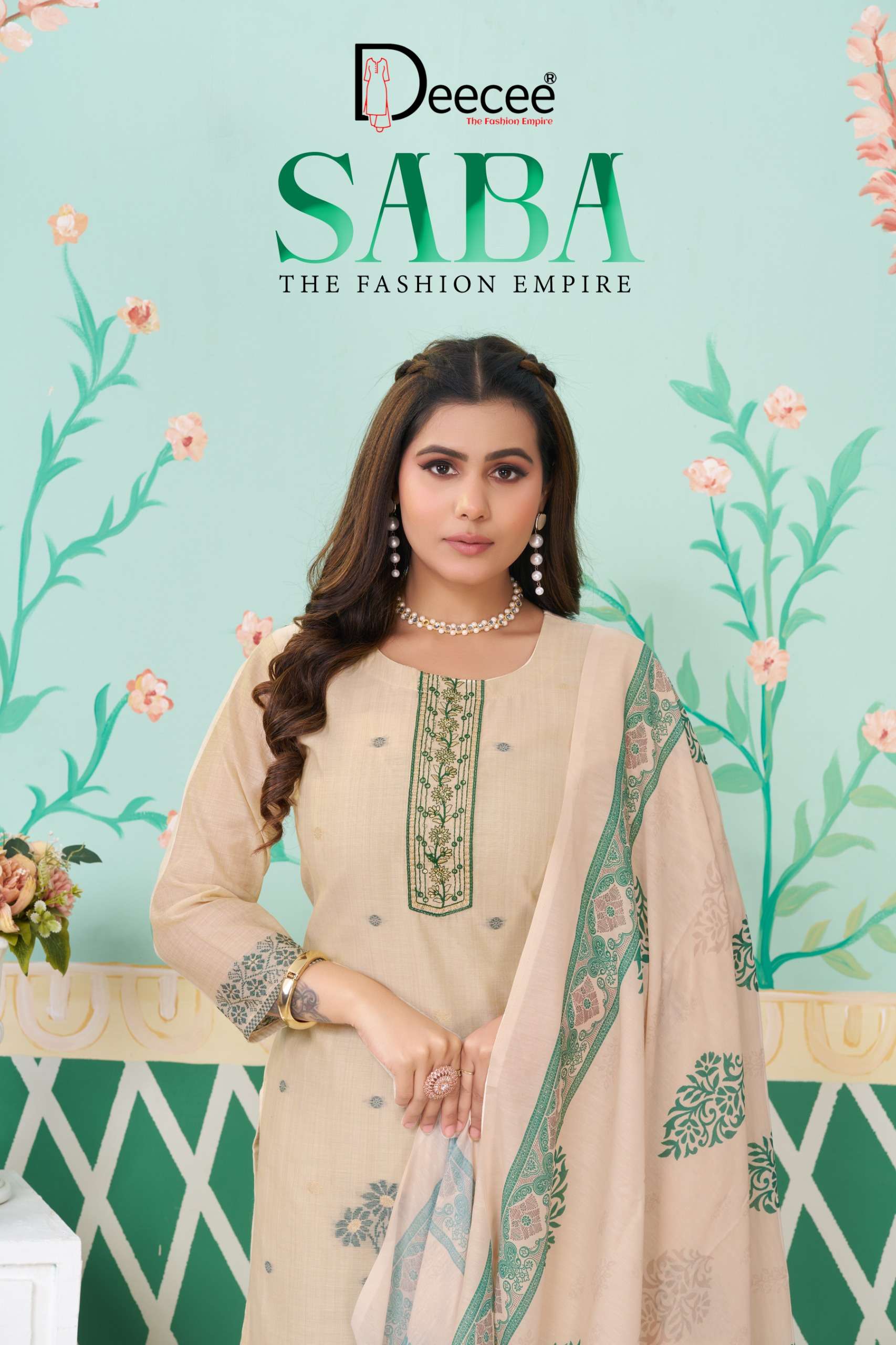 DEECEE SABA JAMDHANI STRAIGHT DESIGNER SALWAR SUIT TRADITION...
