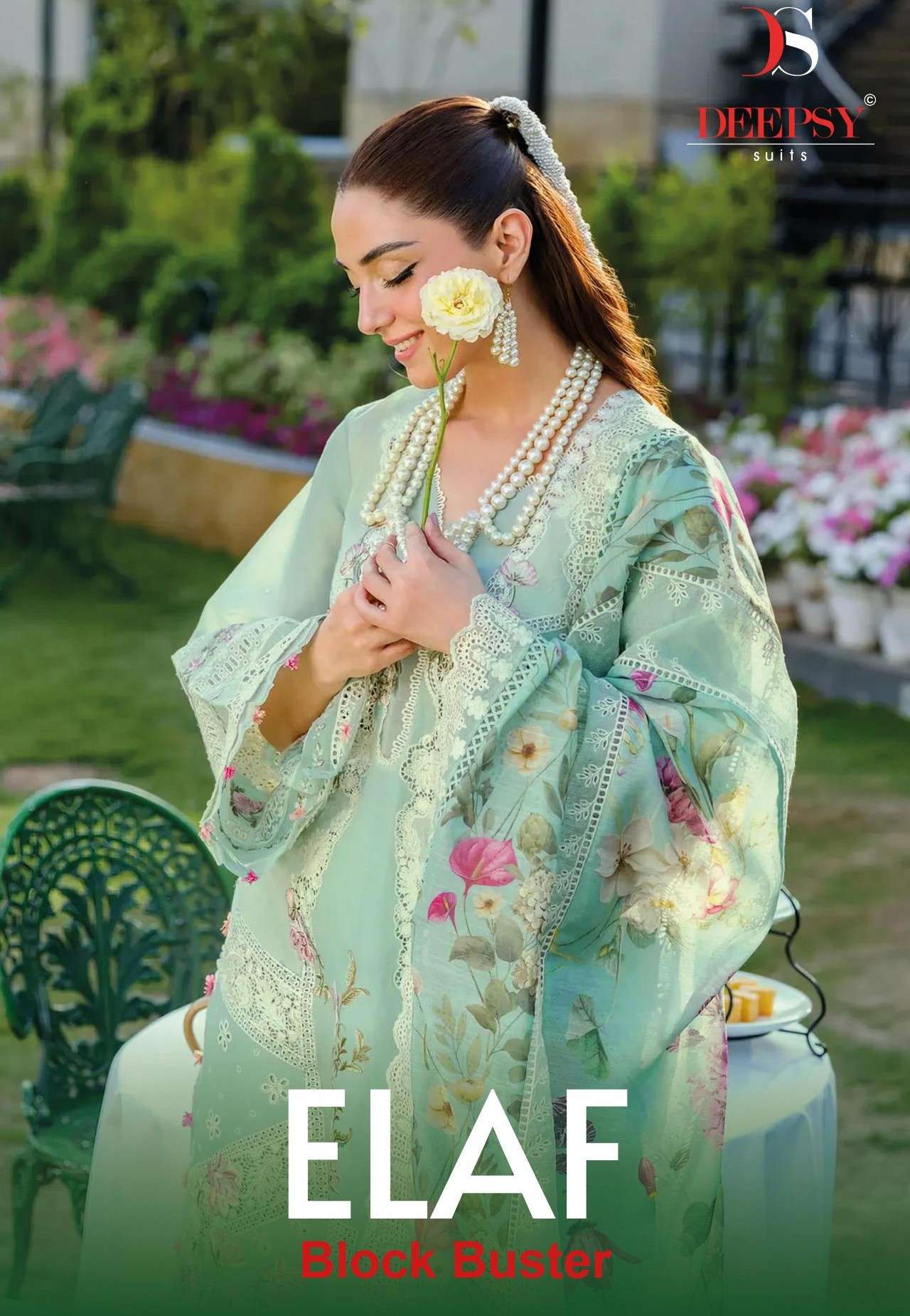 DEEPSY SUITS ELAF BLOCK BUSTER LUXURY COTTON EMBROIDERY PAKI...