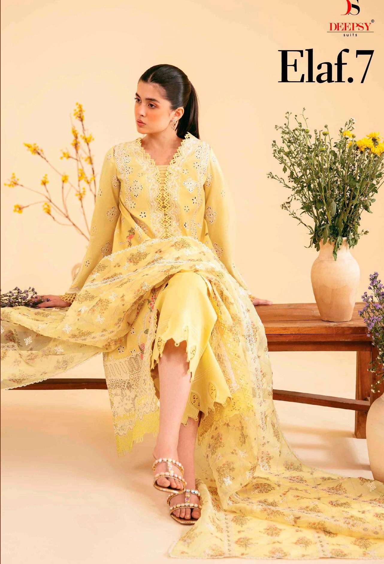 DEEPSY SUITS ELAF LUXURY LAWN 25 VOL 7 INDIA HIT PAKISTANI C...