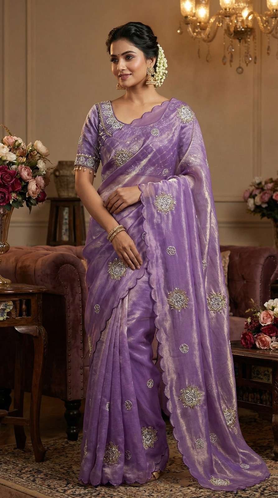  Dipa Designer and beautiful and soft with fancy satin fabri...