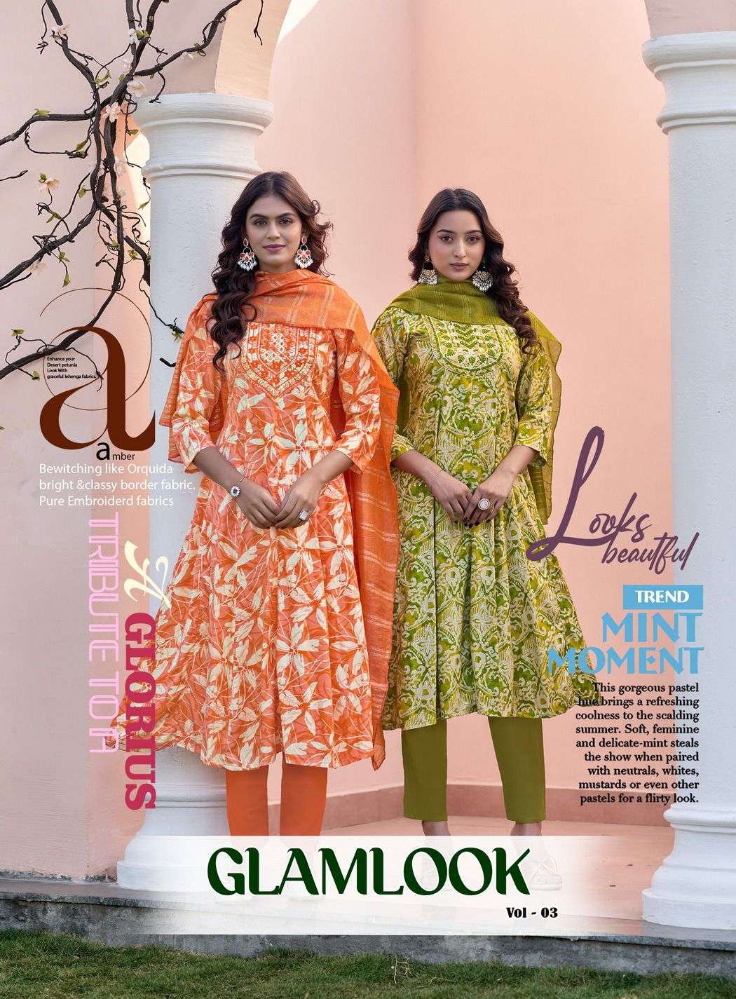 DIYA TRENDS  GLAMLOOK VOL 3 KAJAL STYLE ANARKALI 3 PIECE SUI...