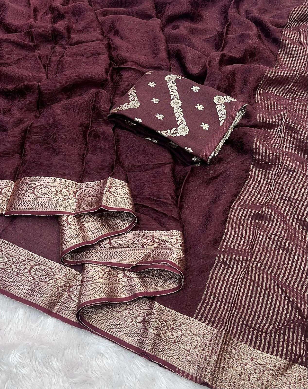  DN VDF2D Viscose Georgette draping dreams with elegance Sar...