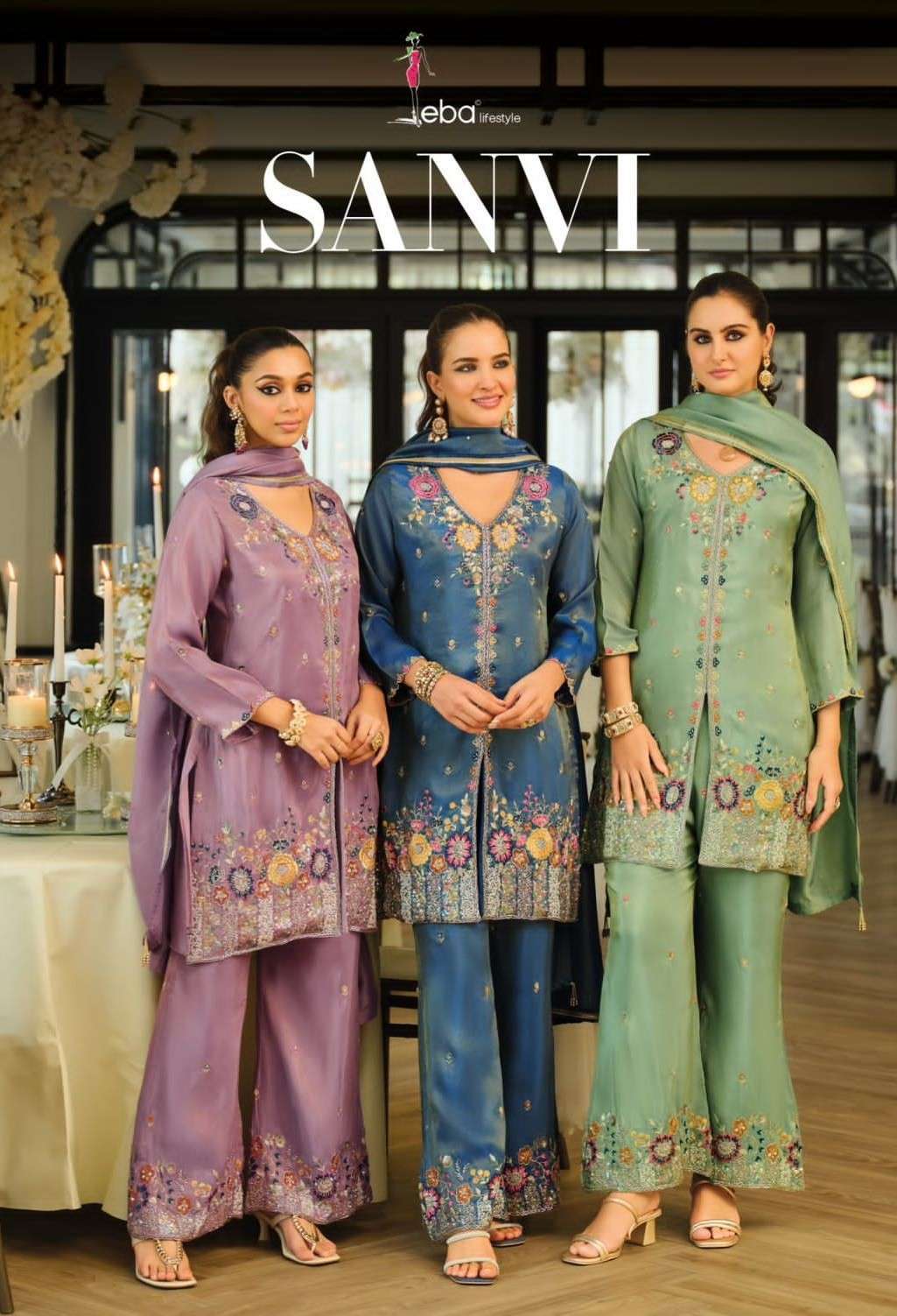 EBA LIFESTYLE SANVI EXCLUSIVE WESTERN STYLE SUIT HEAVY WORK ...