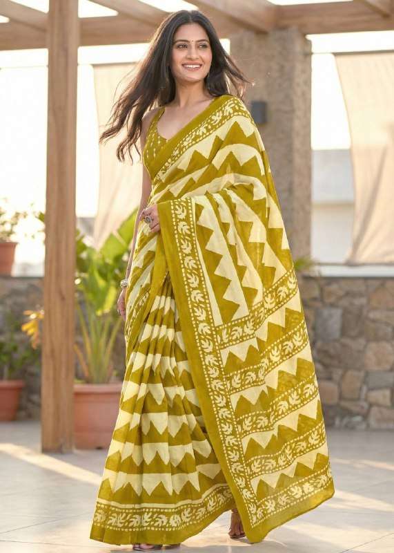 FANCY AND NEW ZINGZANG HANDMADE BLOCK PRINTED MULMUL COTTON ...