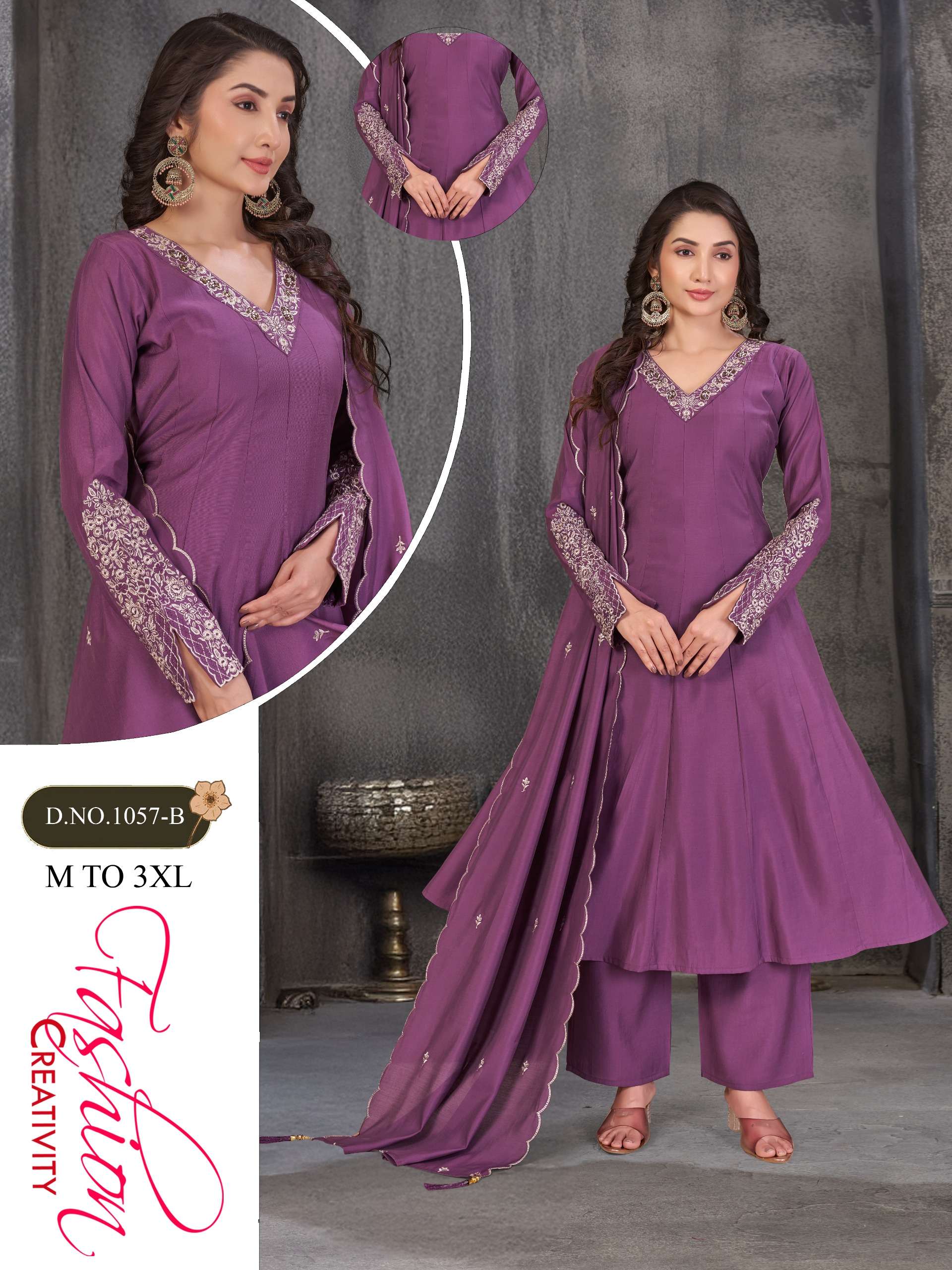 FASHION CREATIVITY 1057 A READYMADE SALWAR SUIT FOR FESTIVAL...