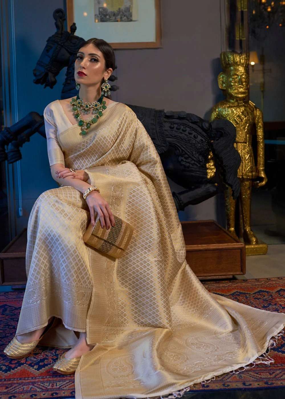 Fashion New Arrival soft lichi silk fabric unveil and beauti...