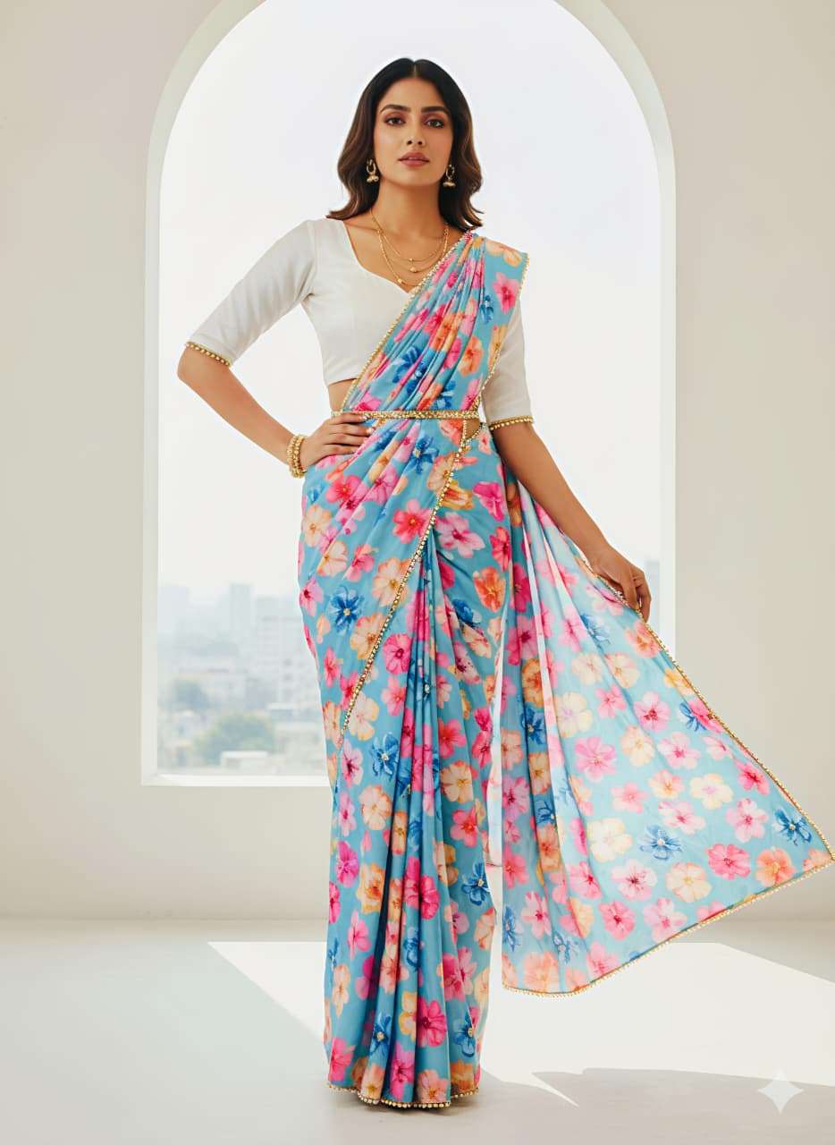 flower in vash Heavy and soft pure cotton fabric with outer ...