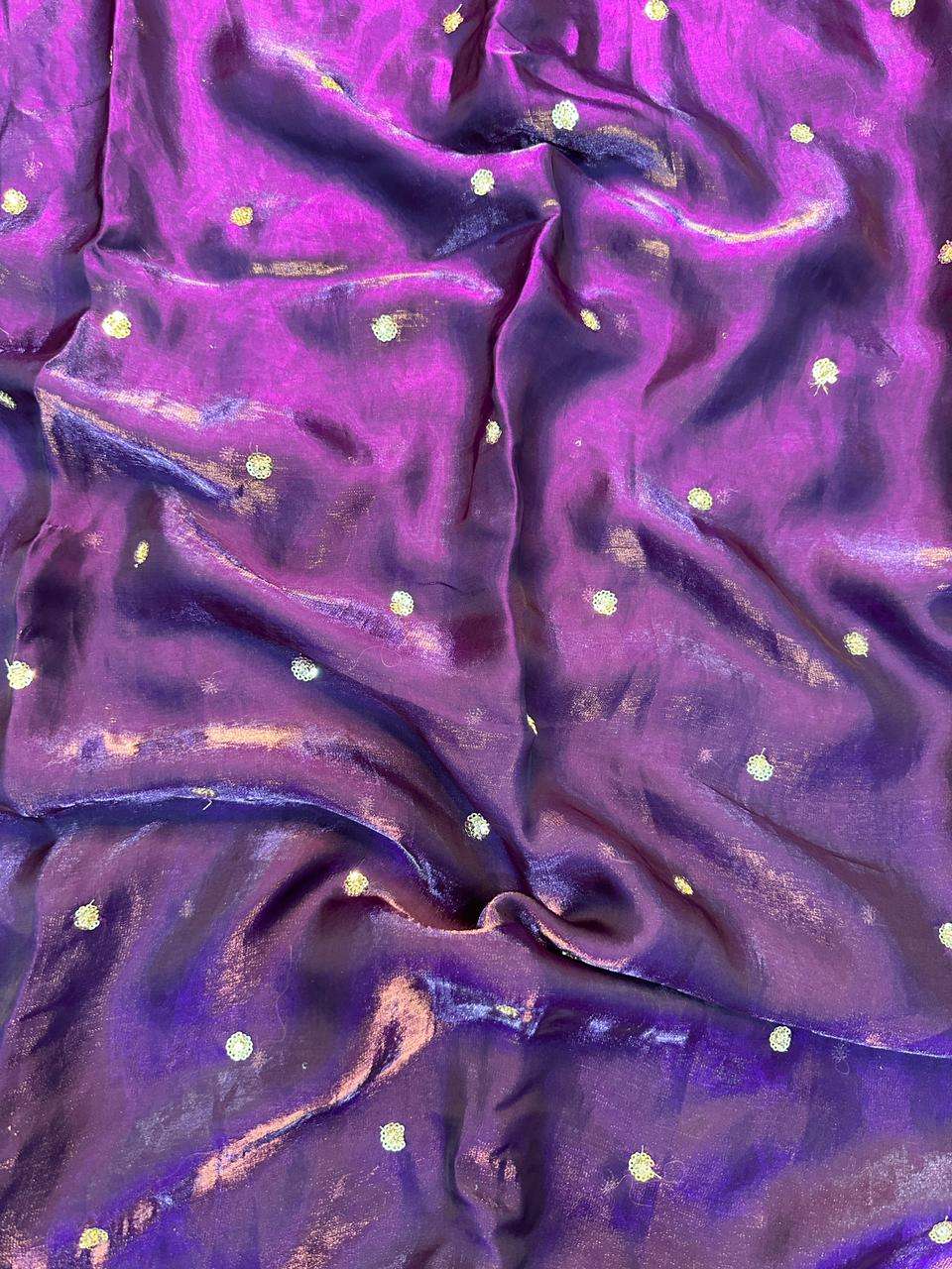 fourteen move Soft and cool Space Silk Fabric With Fancy Seq...