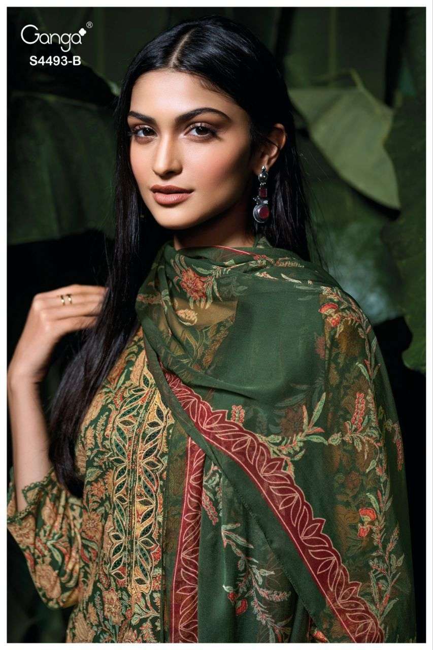 GANGA JASIRA 4493 PREMIUM COTTON PRINTED SUIT BEST SUMMER SP...