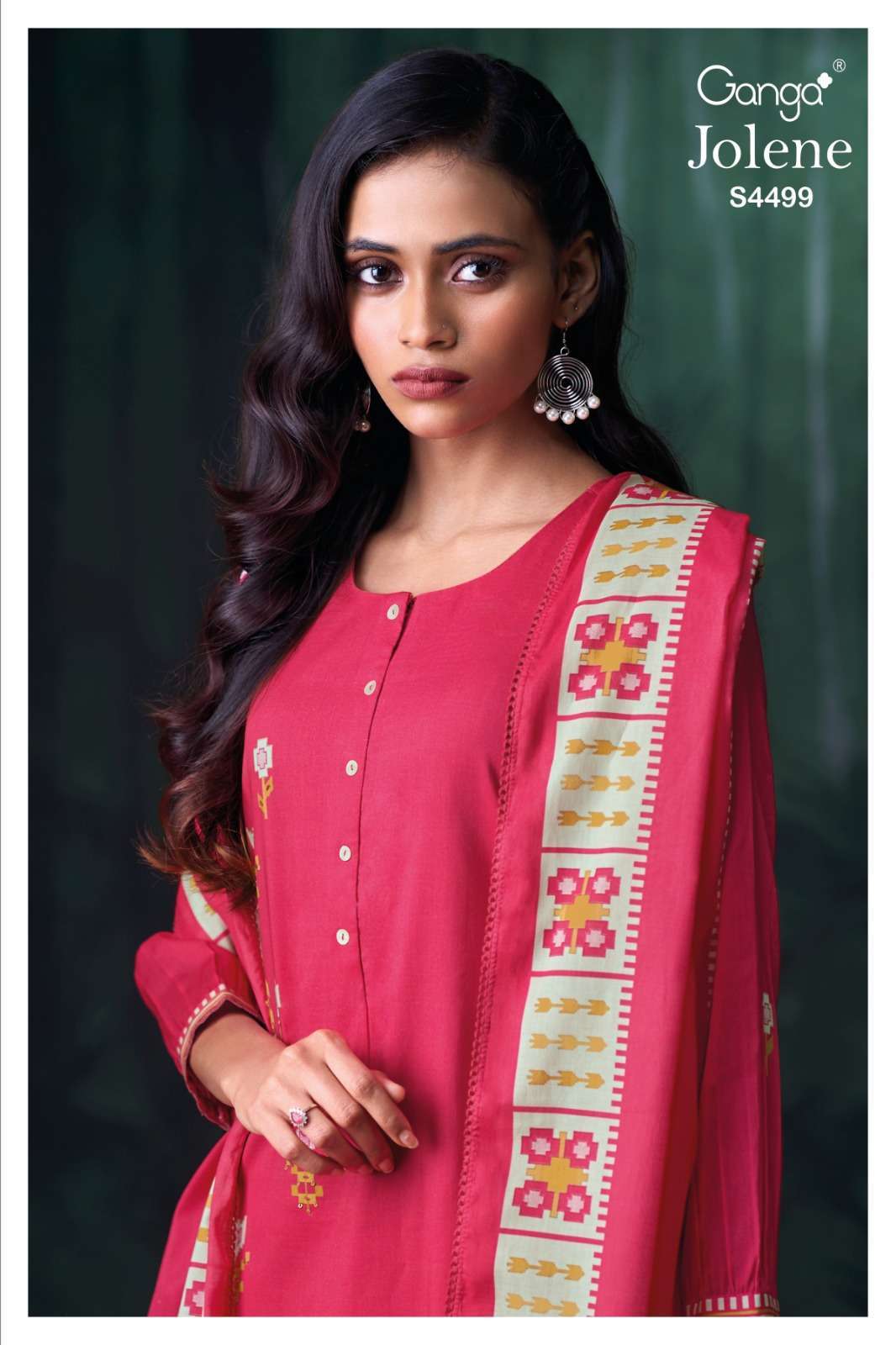 GANGA JOLENE 4499 COTTON FANCY SUIT MATERIAL SET INDIAN BUY ...