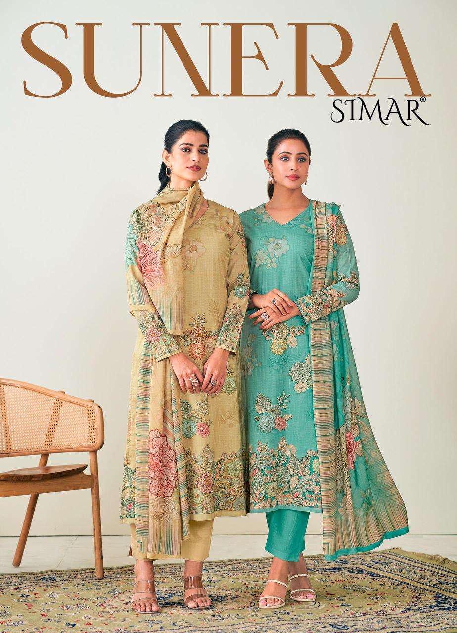 GLOSSY SUNERA 9089 COLOURS FLORAL PRINT SALWAR SUIT COLLECTI...