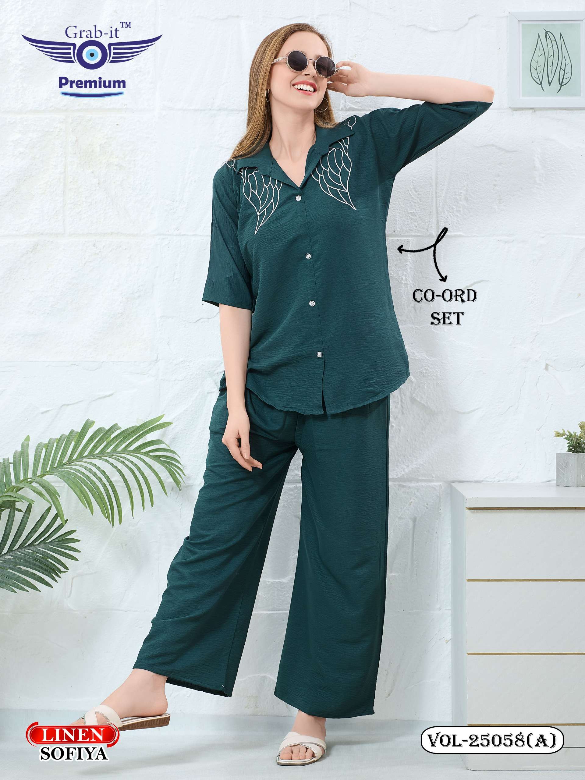 GRAB IT PREMIUM VOL 25058 NEW FASHION PALAZZO TYPE CORD SET ...