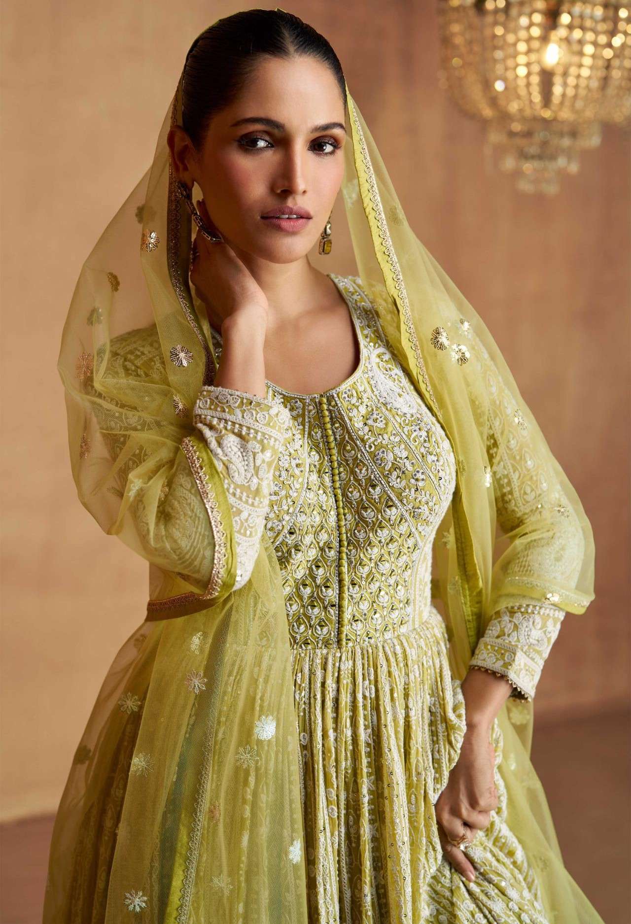 GULKAYRA DESIGNER ROYAL PRINCESS LOOK REAL GEORGETTE HEAVY W...