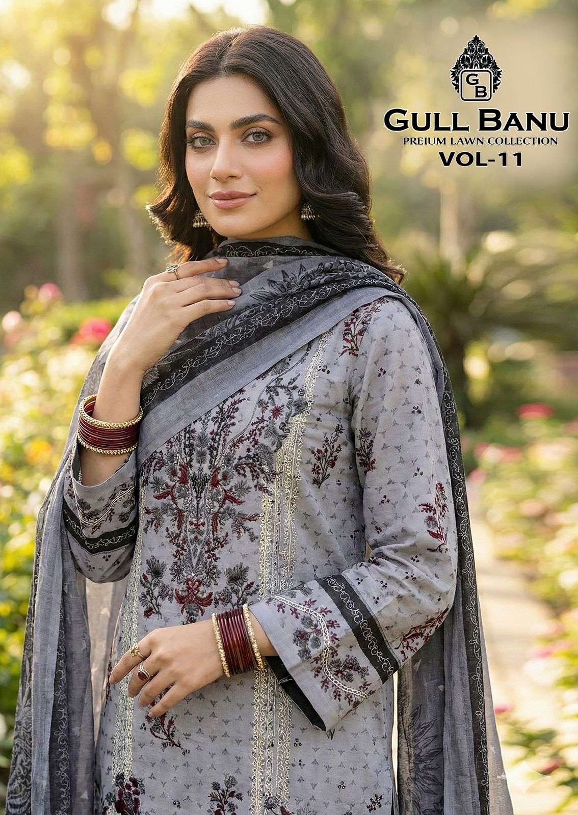 GULL AAHMED GULLBANU VOL 11 LAWN COLLECTION SUMMER CLOTH SAL...