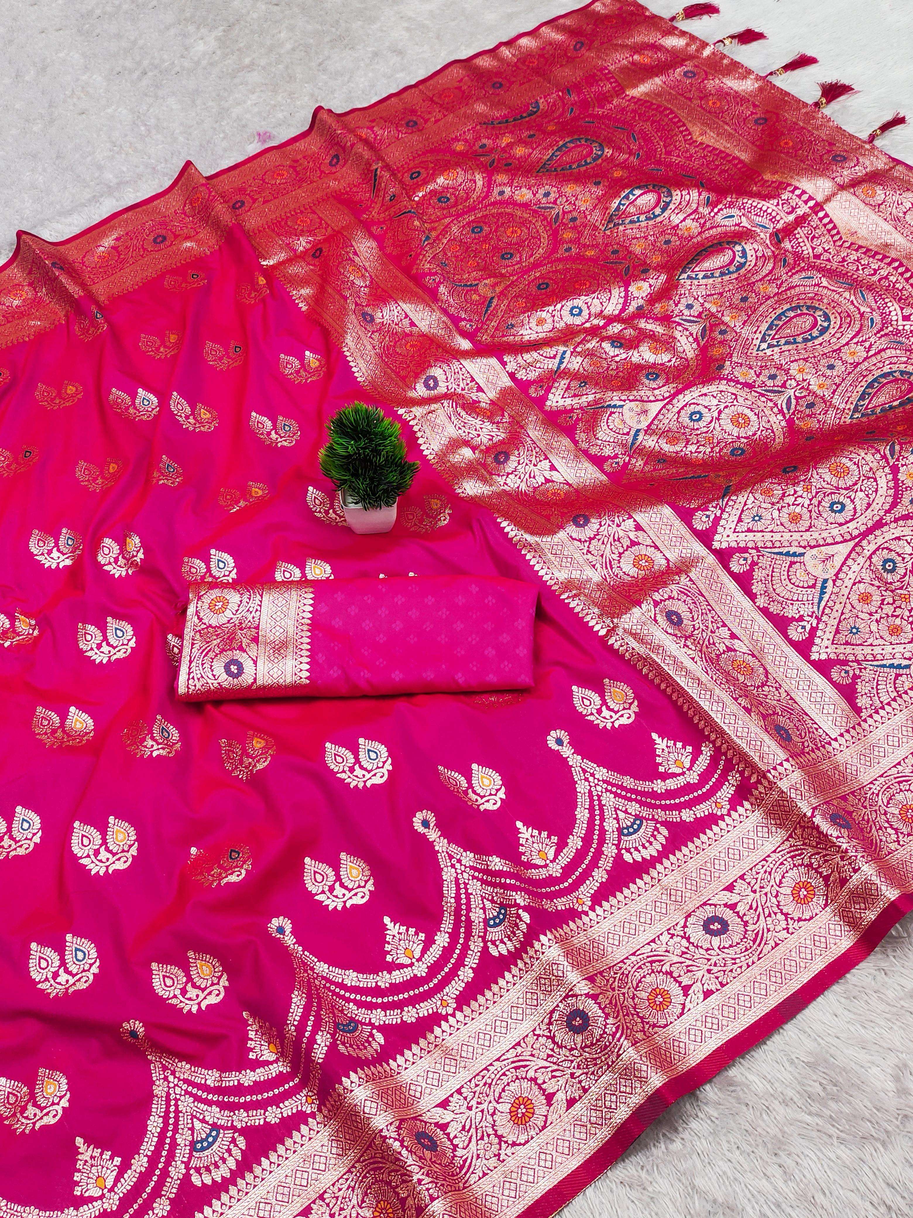  Hit Deisgn Collection Neckless soft banarasi silk fabric re...