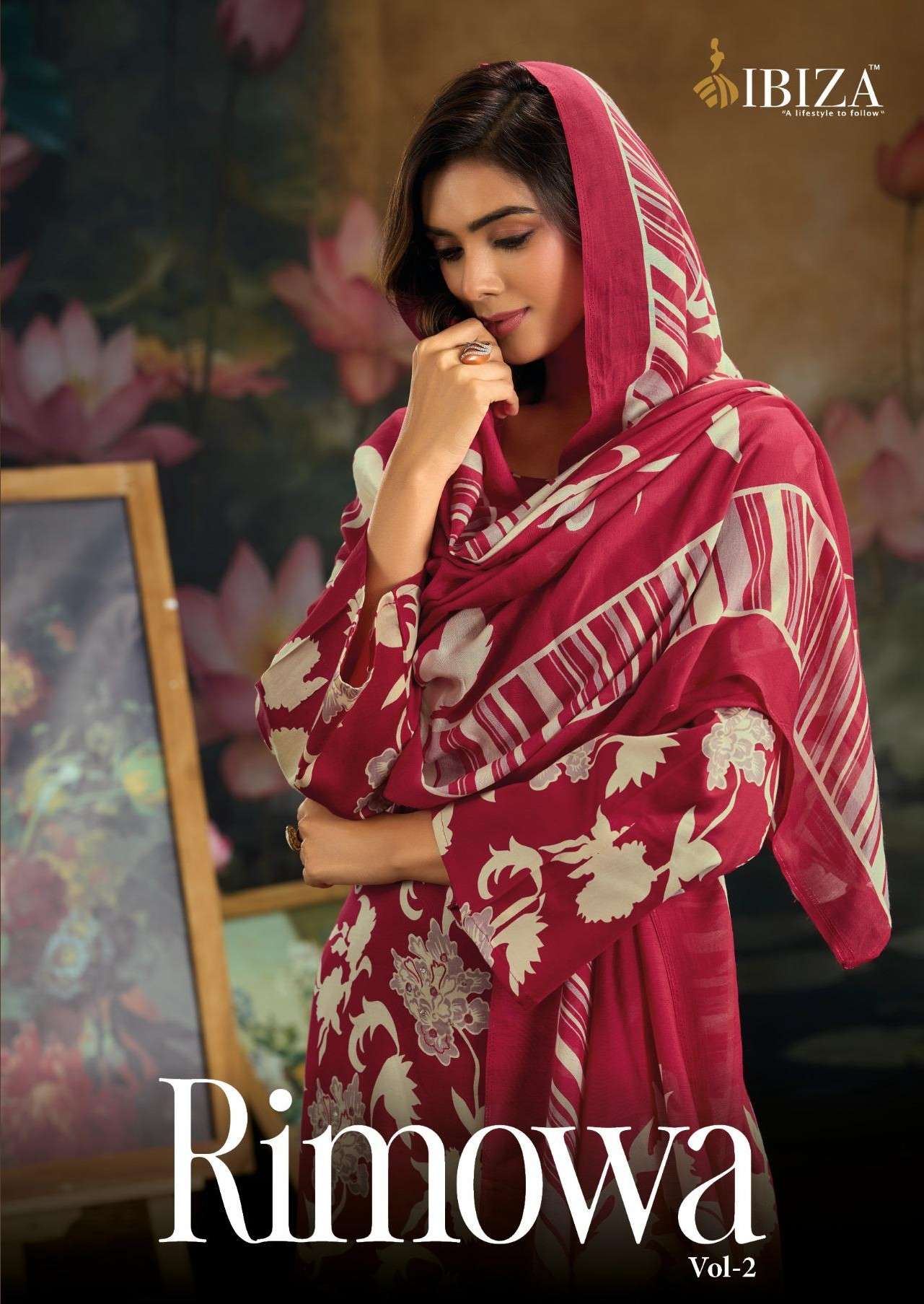 IBIZA RIMOWA VOL 2 JAAM COTTON FLOWER PRINT ATTRACTIVE SALWA...