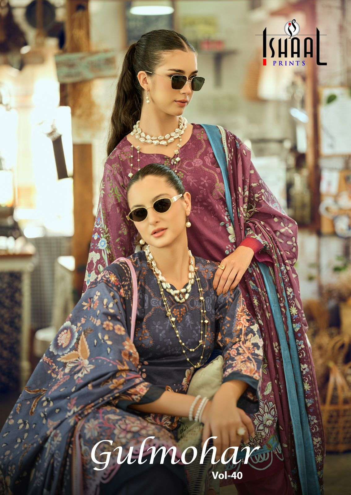 ISHAAL PRINTS GULMOHAR VOL 40 LUXURY LAWN CATALOGUE LAWN DES...