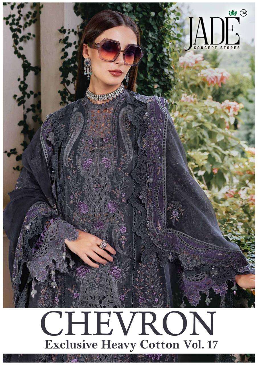 JADE CHEVRONE VOL 17 LUXURY PAKISTANI KARACHI READYMADE KURT...