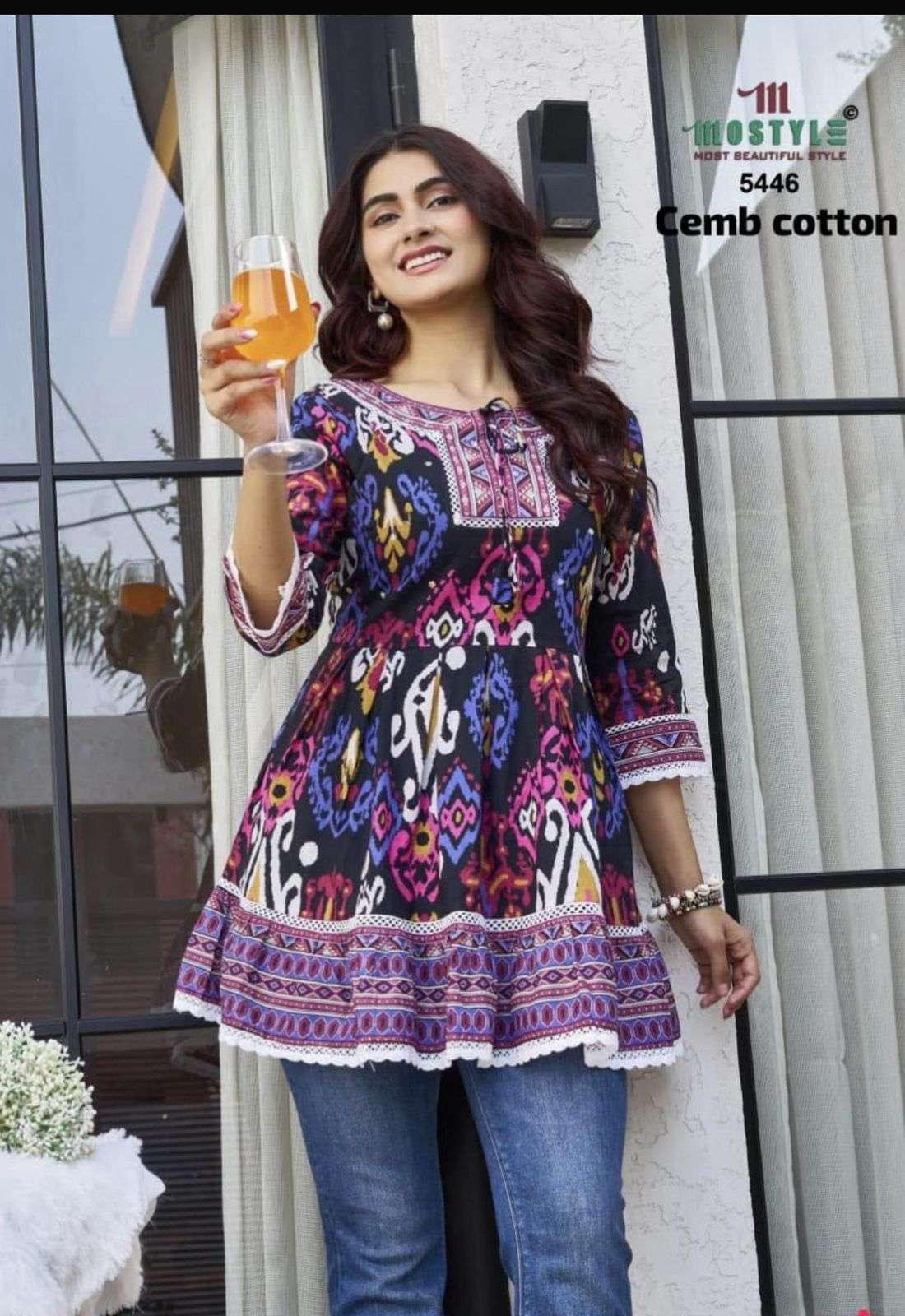 JAIPUR MULTI COLOR SHORT FROCK FOR GIRL FASHION RESELLER SUR...