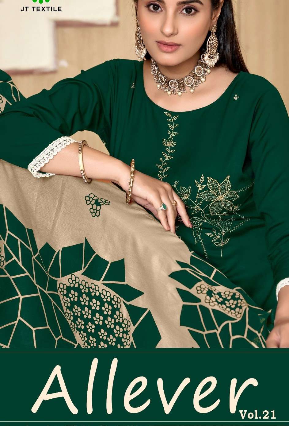JAMATMAL ALLEVER VOL 21 PREMIUM RAYON SEQUENCE PRINT SUIT TR...